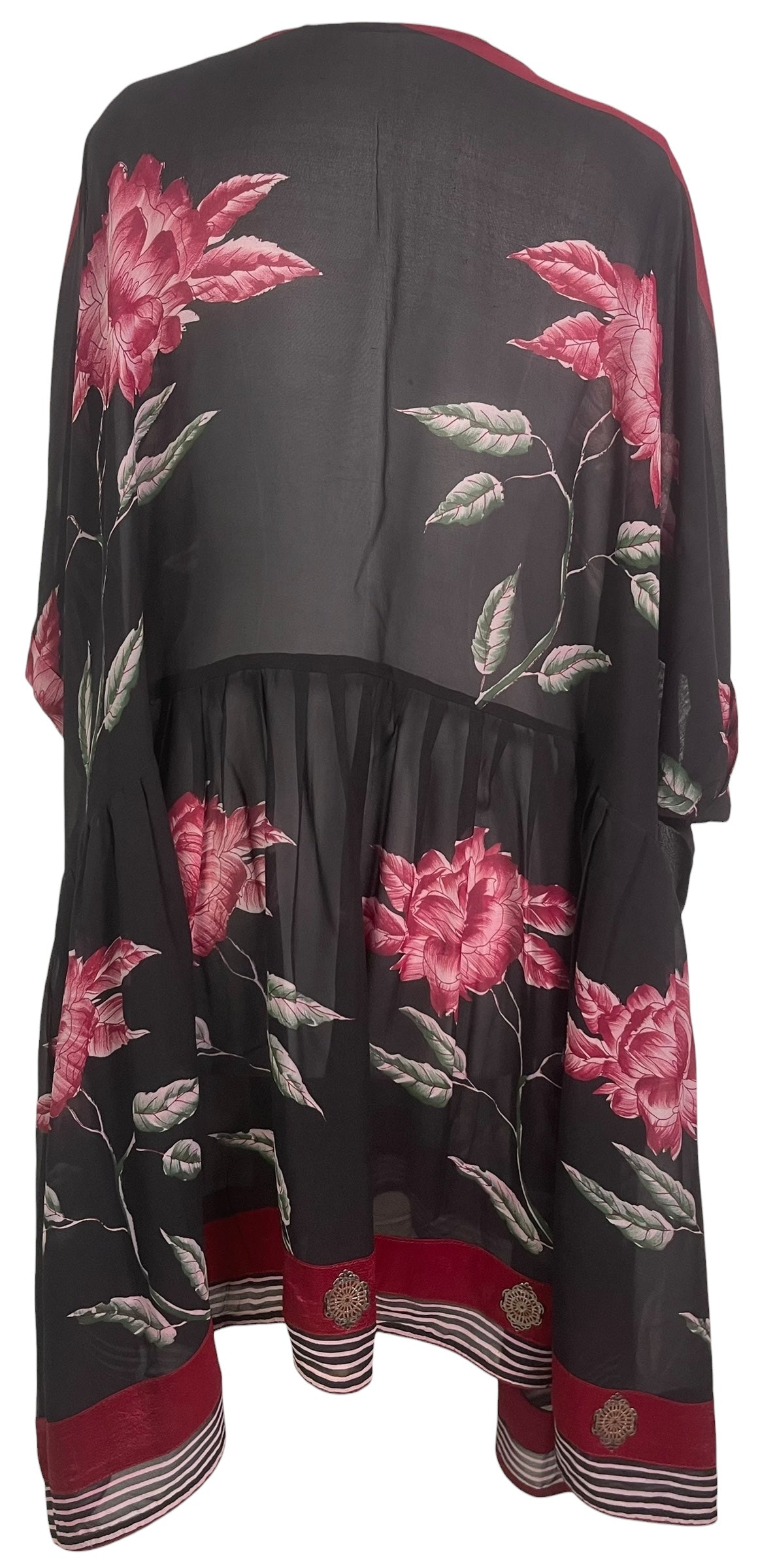 PRG8812 Sheer Avatar Pure Silk Boxy Babydoll Dress