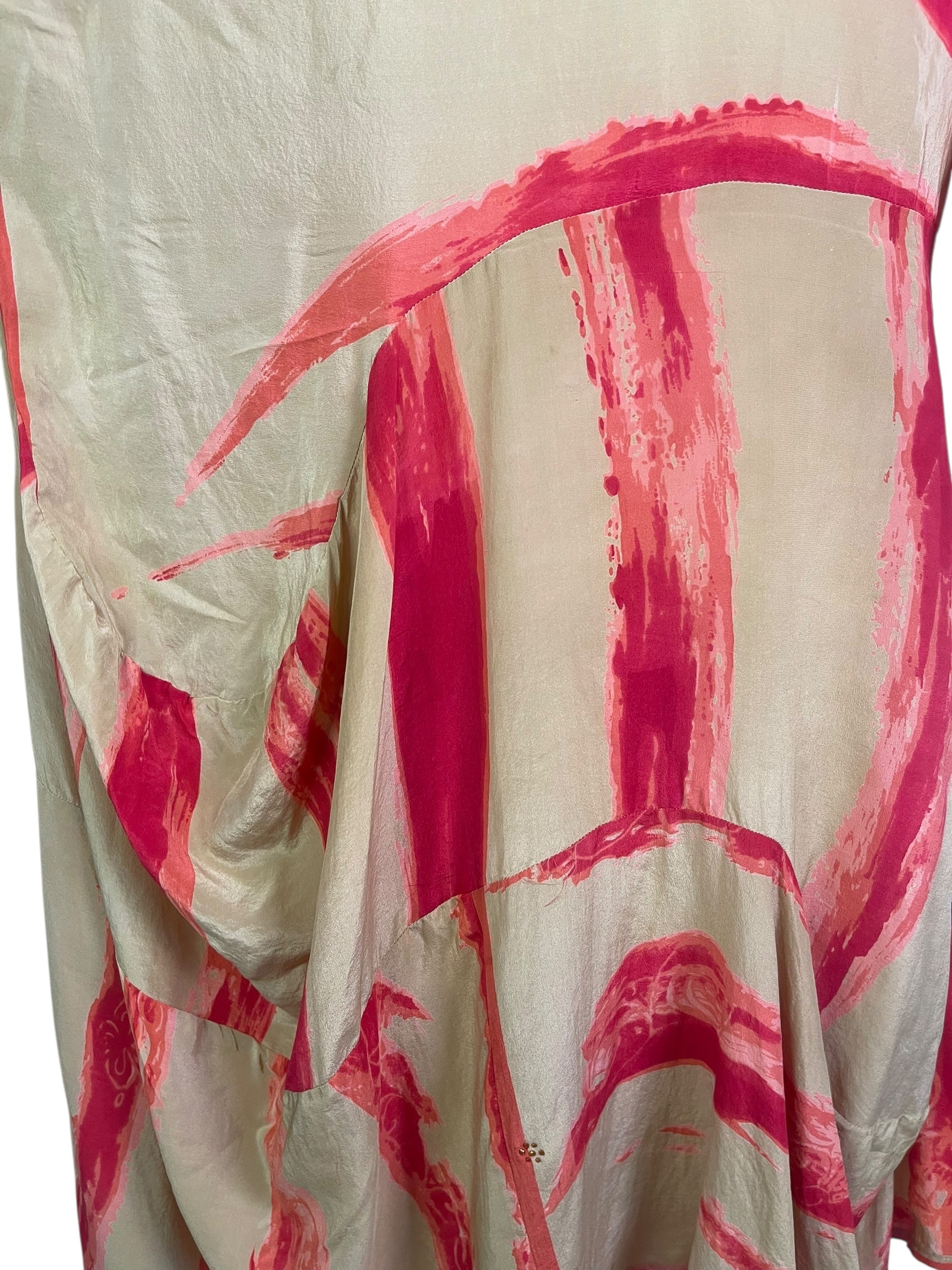 PRC8907 Wabi Sabi Sculptural Silk Long Tunic Dress by 15 FEBRUARY 2026 – Handmade ethical Sculptural Dress from sariKNOTsari using upcycled silk. Designed in Canada for travel and slow fashion, loved from Toronto to LA to Sydney.