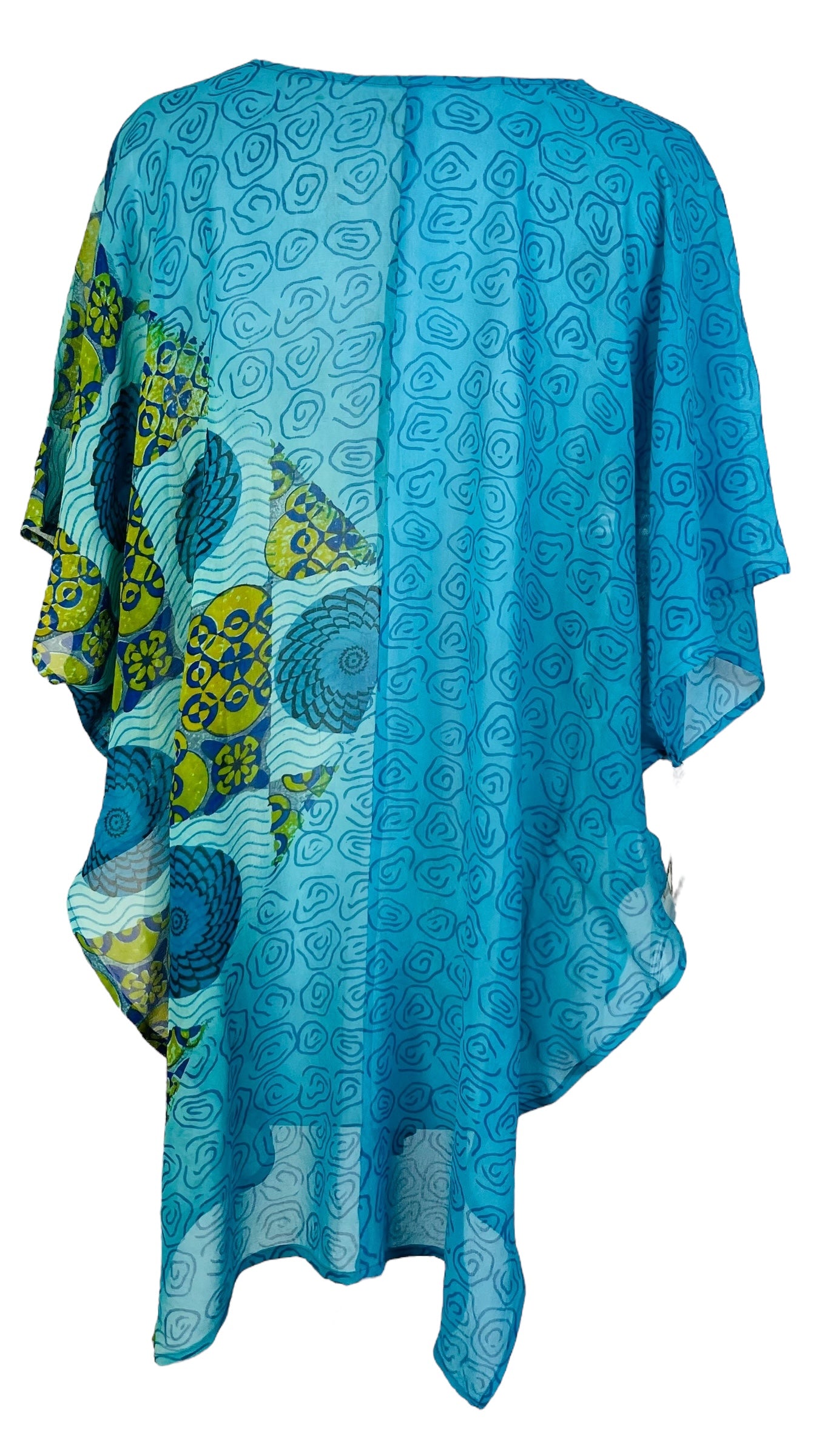 PRG7116 Sheer Wabi Sabi Pure Silk Waterfall Top