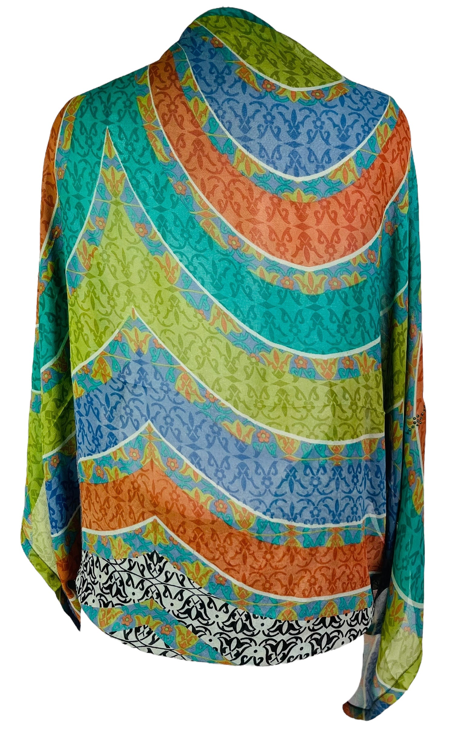 PRG7363 Sheer Wabi Sabi Pure Silk Shrug