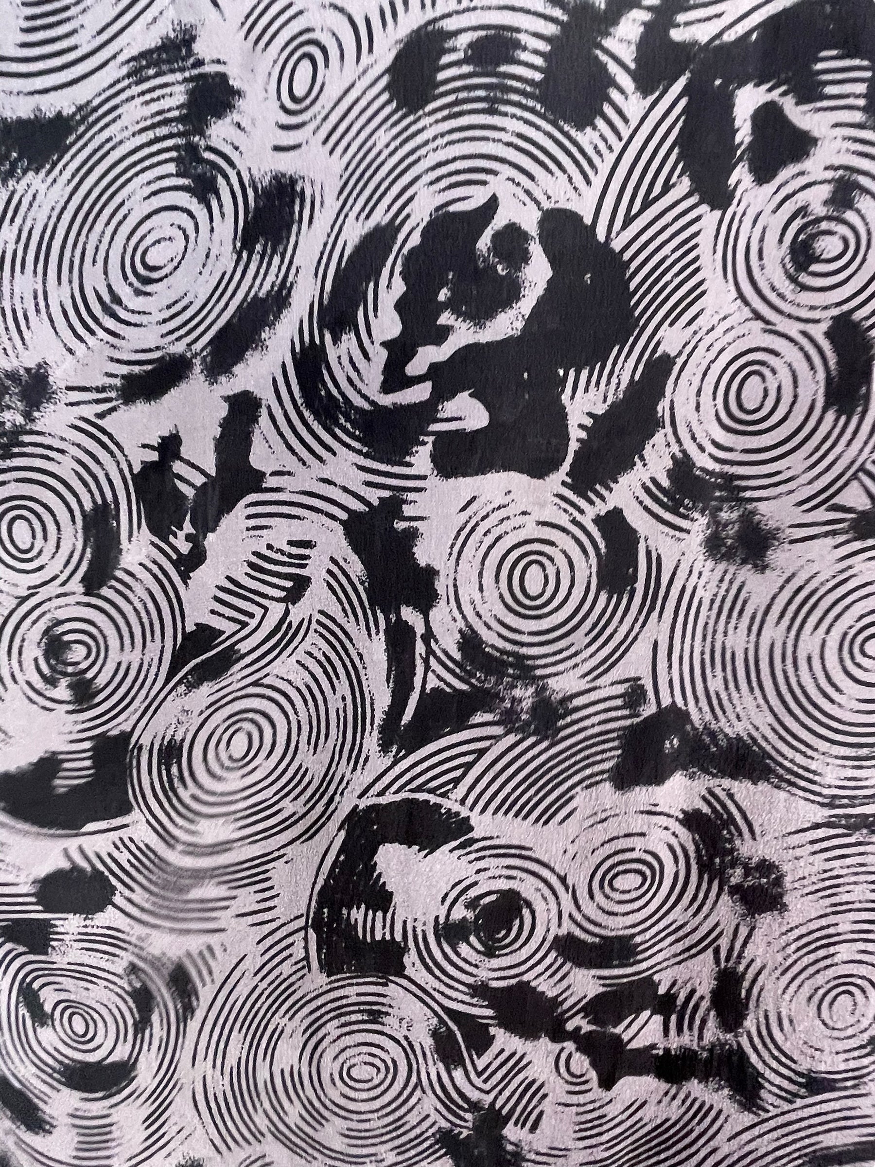 PRC7309 Avatar Pure Silk Short Kaftan Tunic with Slits