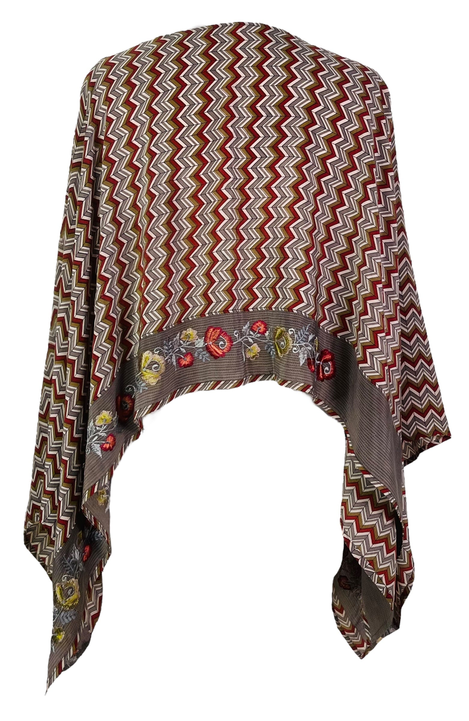 PRC7508 Pure Silk Wabi Sabi Capelet Poncho