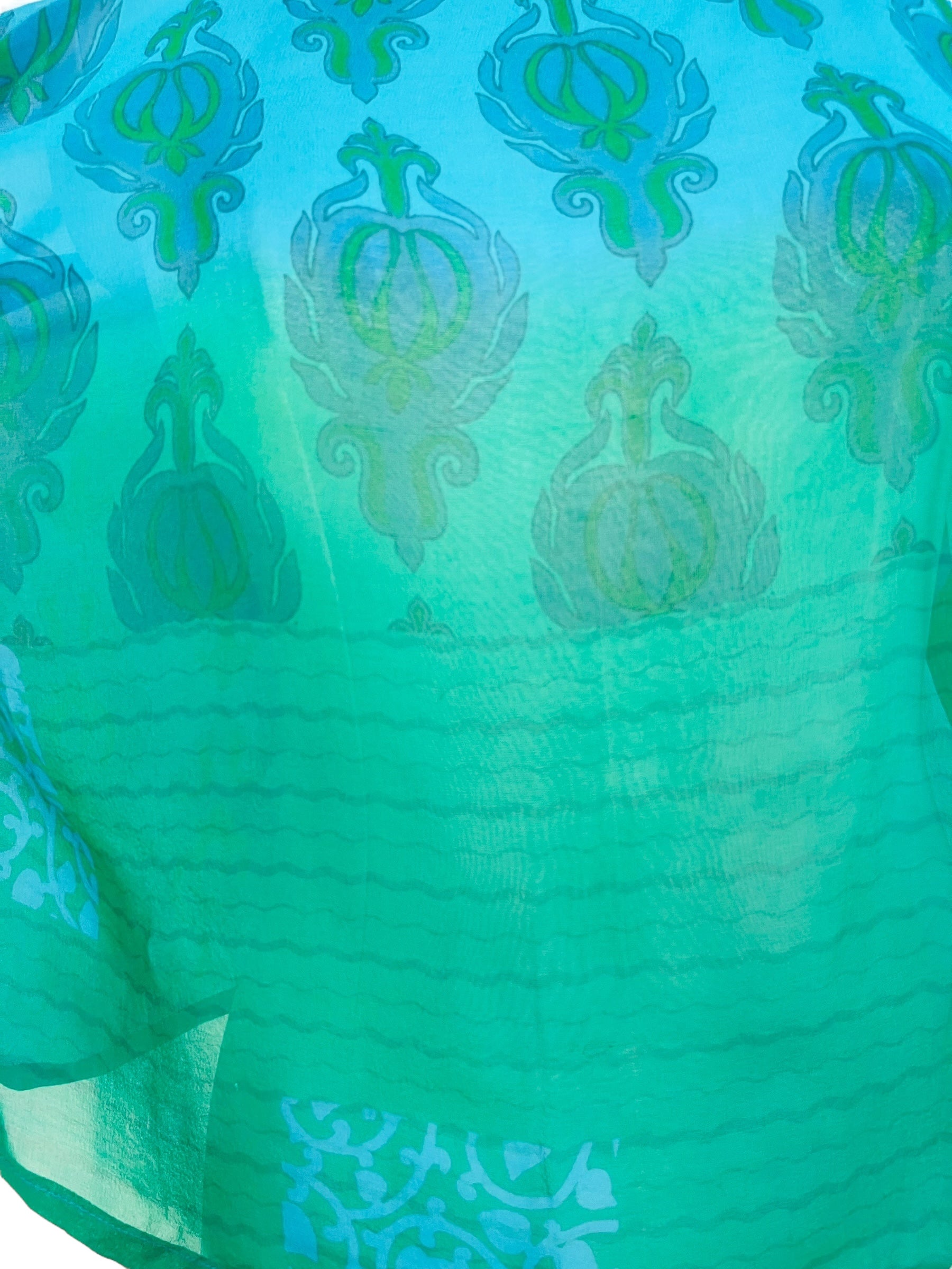 PRG7967 Sheer Avatar Pure Silk Boxy Top