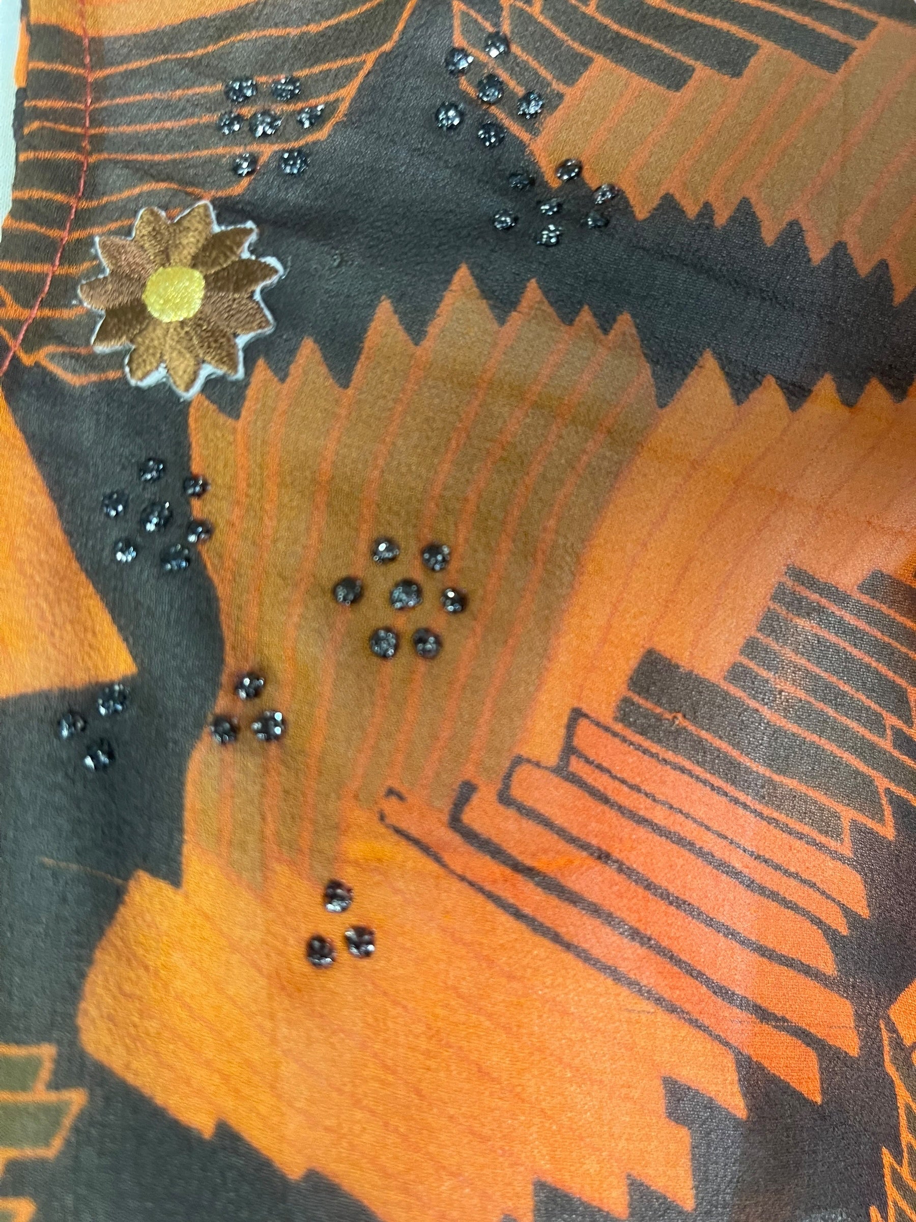 PRG8128 Sheer Wabi Sabi Pure Silk Side Slit Top