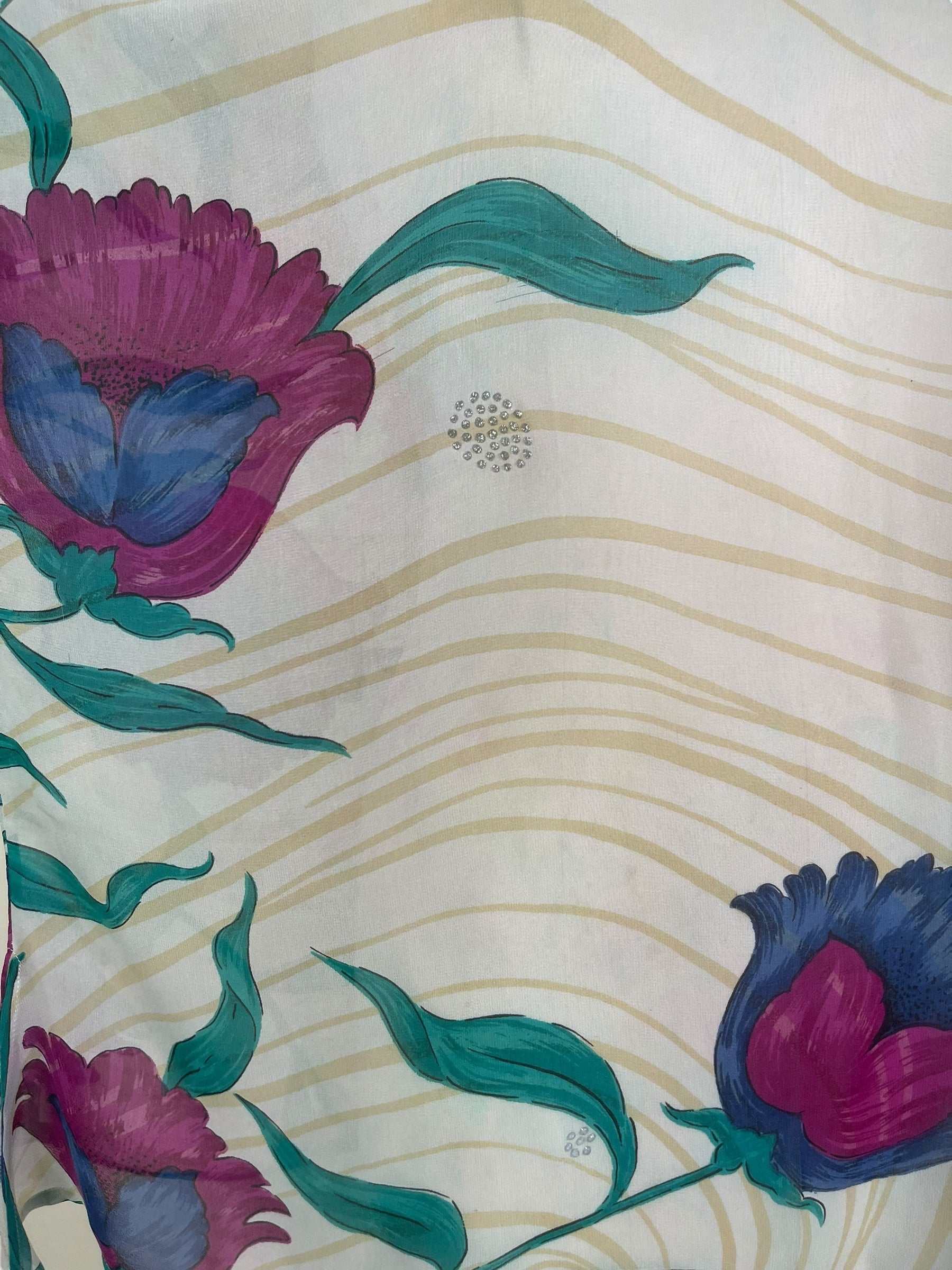 PRG8052 Sheer Avatar Pure Silk Long Tunic with Side Ties