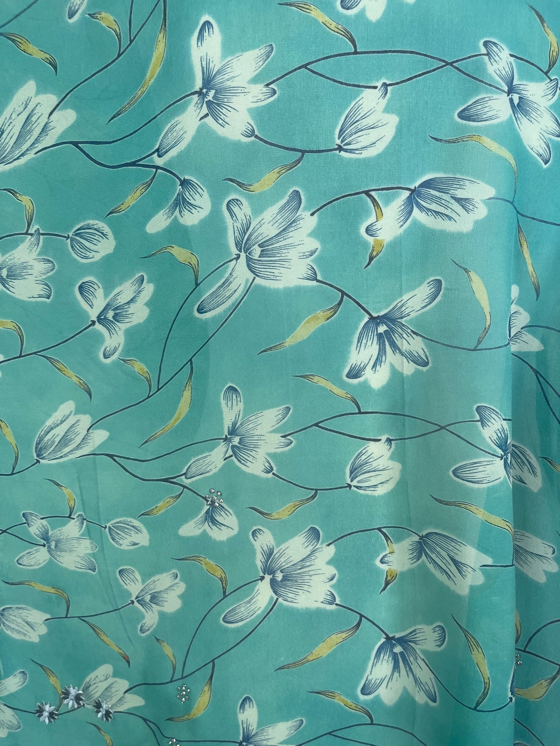 PRG8442 Sheer Avatar Pure Silk Long Tunic with Side Ties