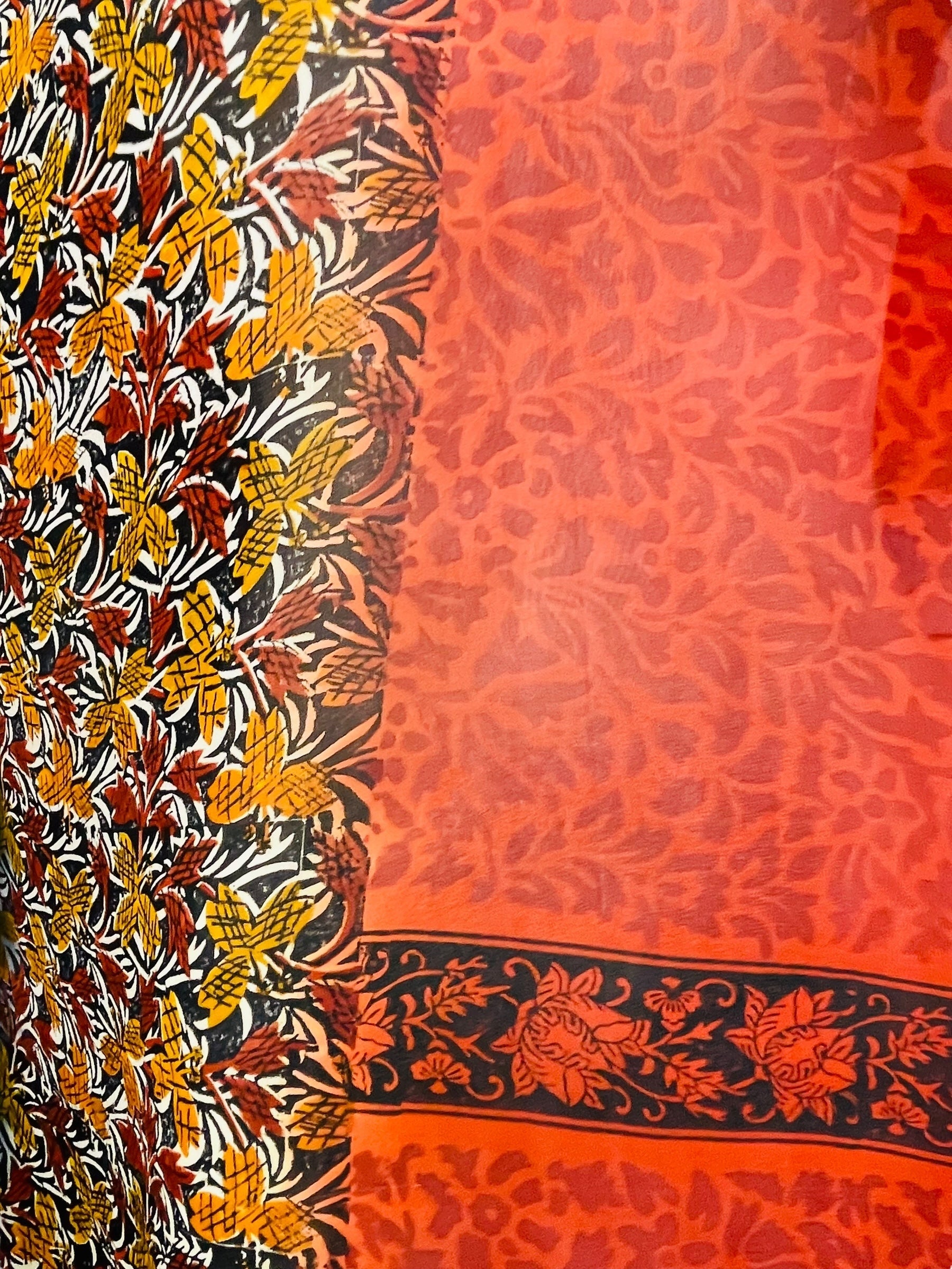 DEEANNS PRG7631 Sheer Avatar Pure Silk Long Tunic with Side Ties