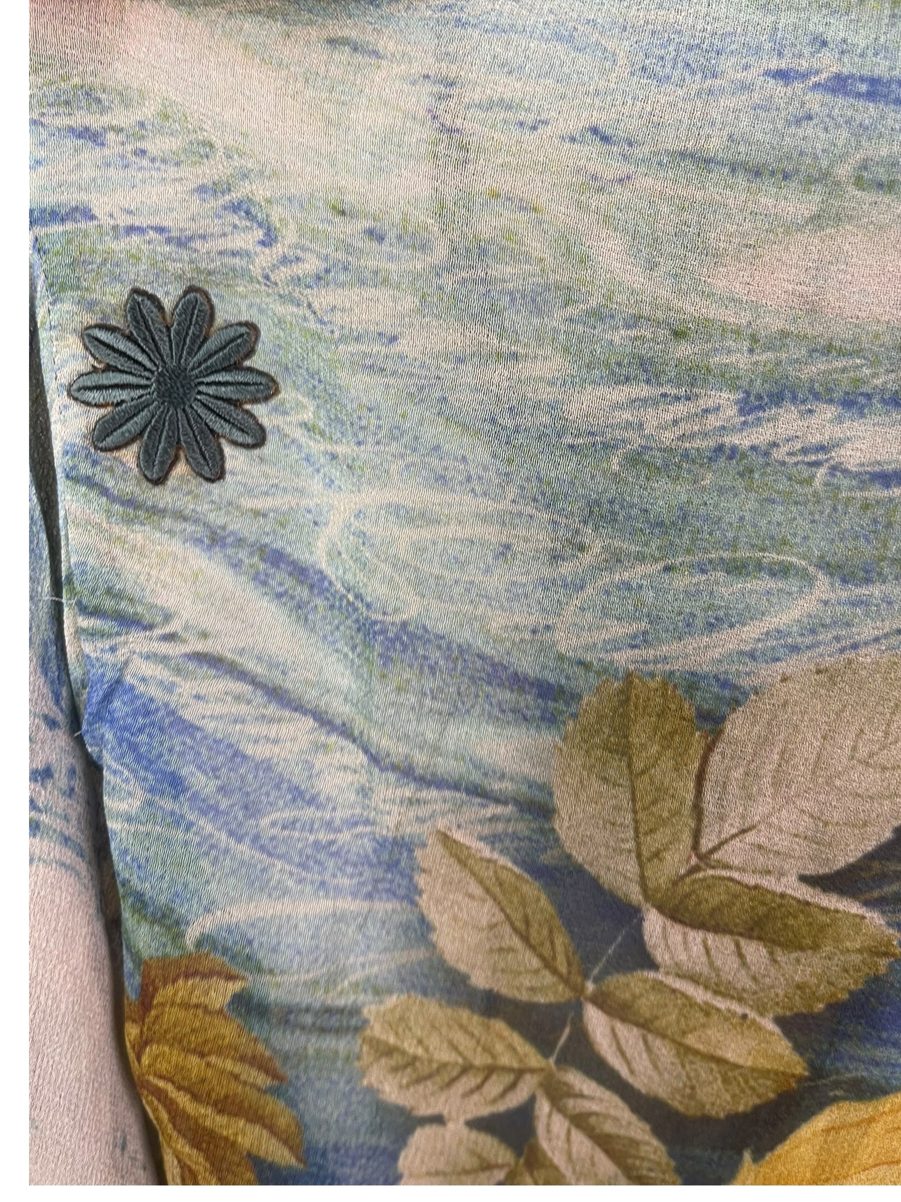 PRG7906 Sheer Avatar Pure Silk Sculptural Long Tunic Dress