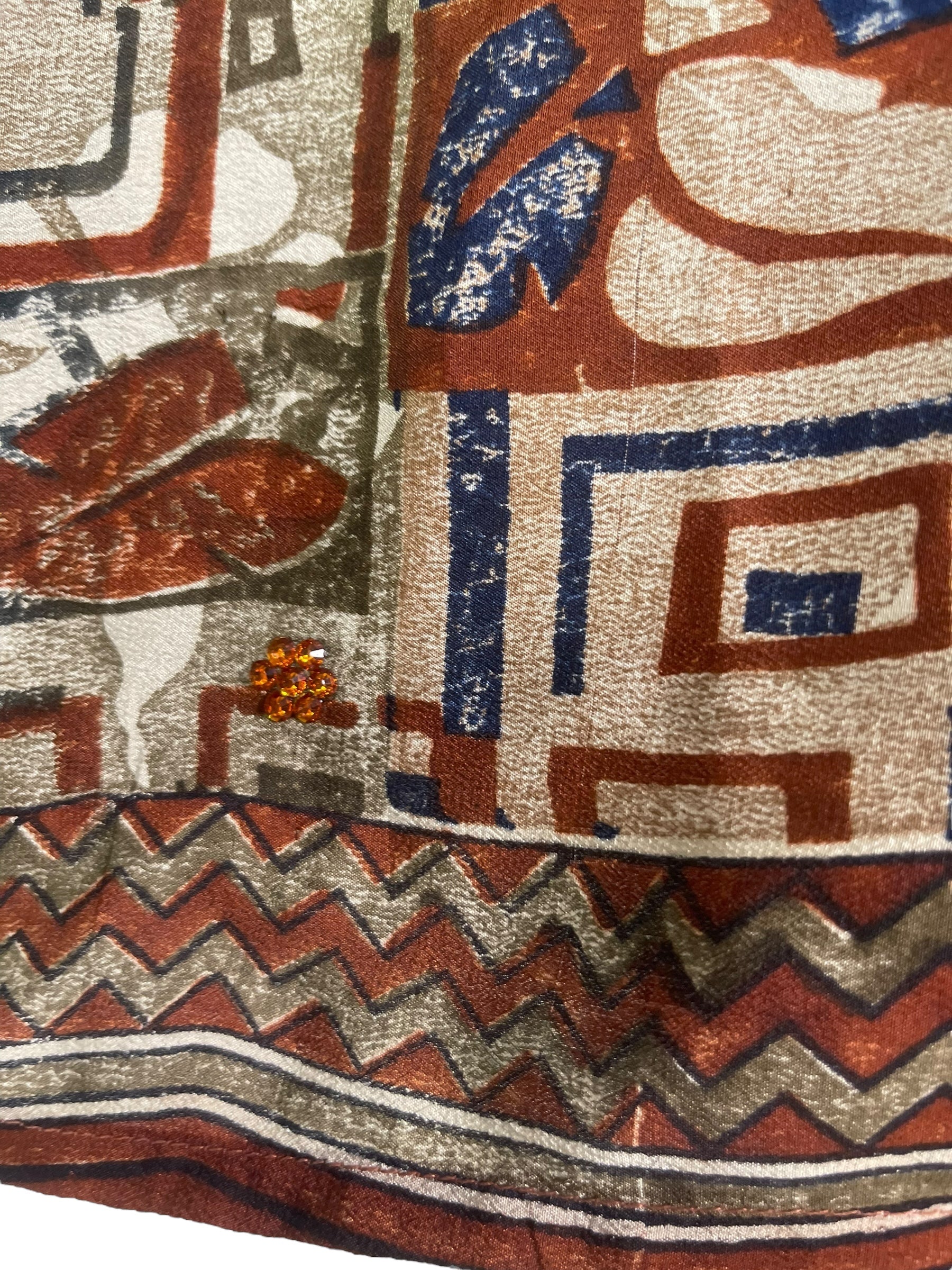 PRC7551 Avatar Pure Silk Capelet Poncho