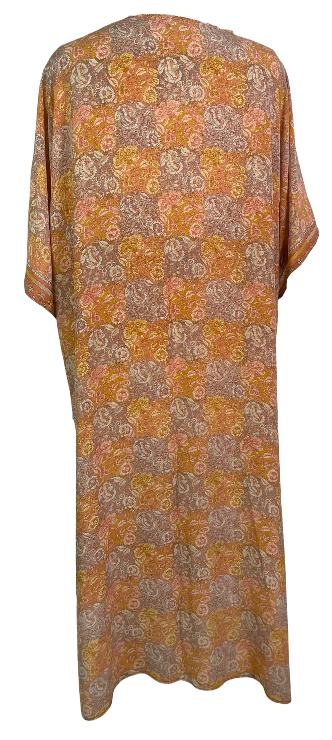 PREVIEW PRC8666B Avatar Long Pure Silk Kimono Sleeved Duster with Belt by MARCH2026 – Handmade ethical Long Kimono from sariKNOTsari using upcycled silk. Designed in Canada for travel and slow fashion, loved from Toronto to LA to Sydney. Featuring Zsiska, Bryn Walker and Artisan Leather coats by Rejean Pepin, Pepin designs