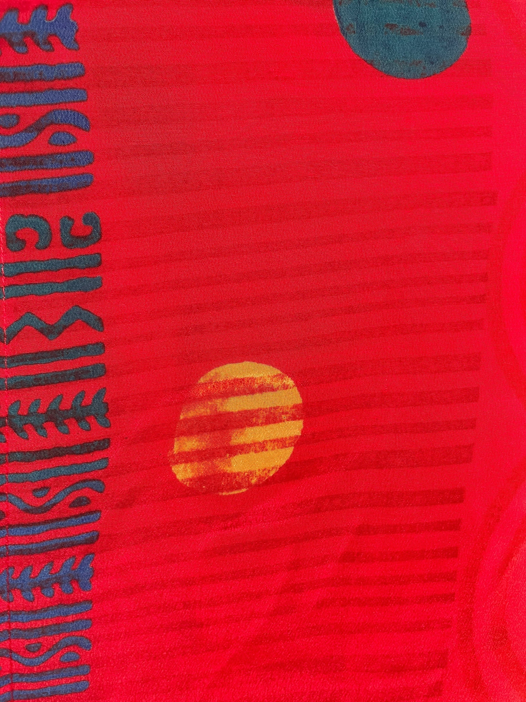 PRC8879 Avatar Long Pure Silk Kimono Sleeved Duster with Belt