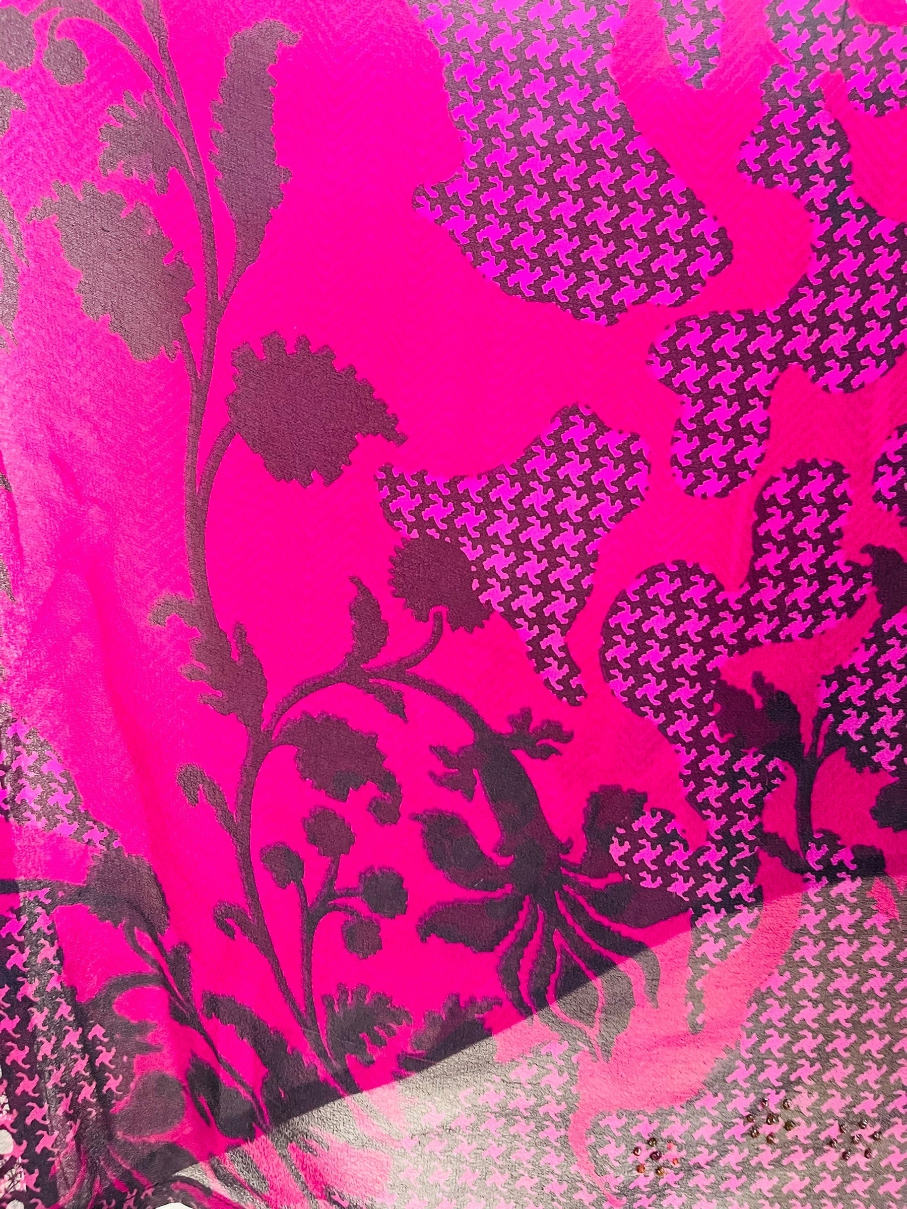 PRG7066 Sheer Pure Silk Wabi Sabi Capelet Poncho