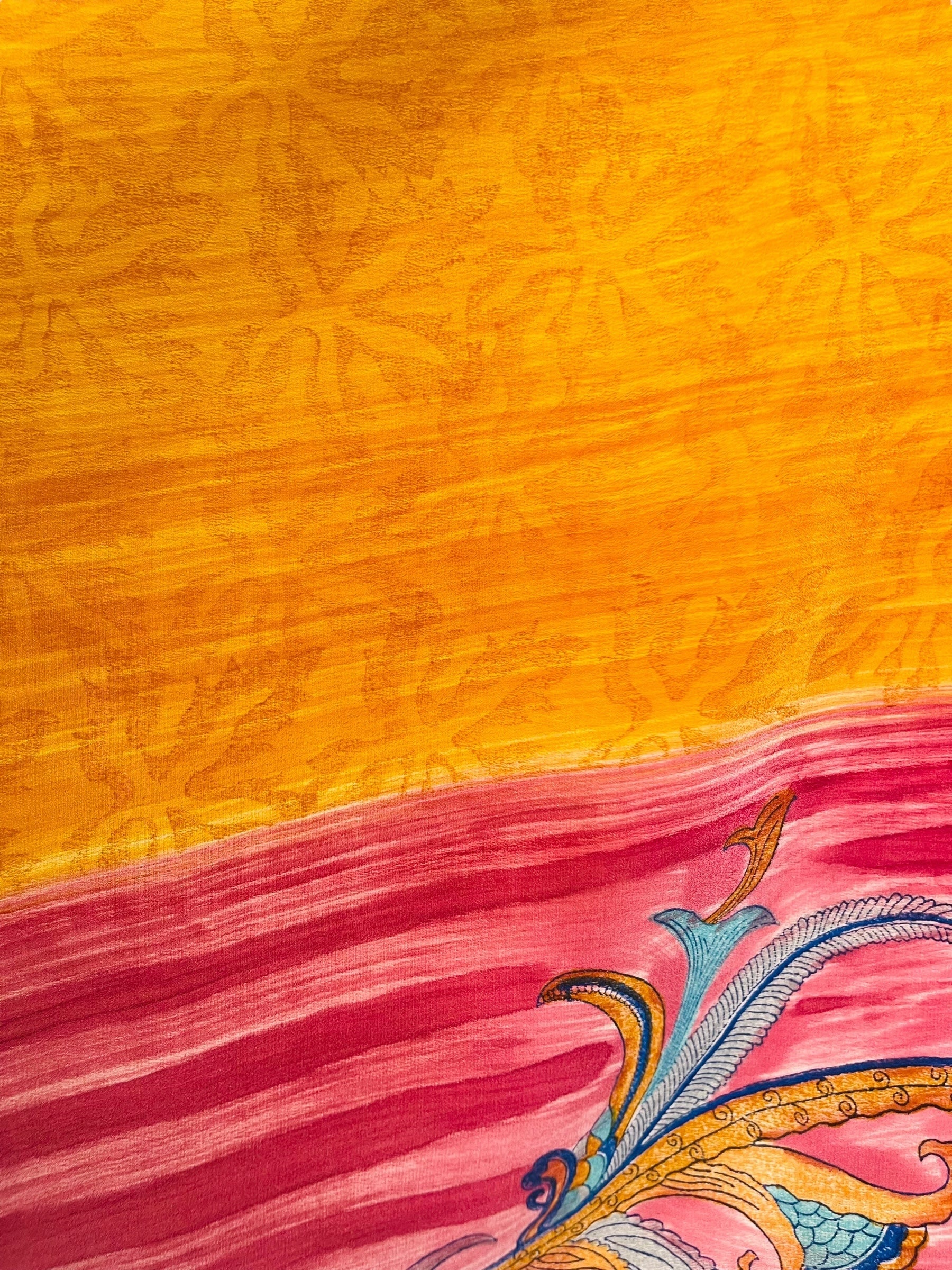 PRC7320 Avatar Pure Silk Kimono-Sleeved Top