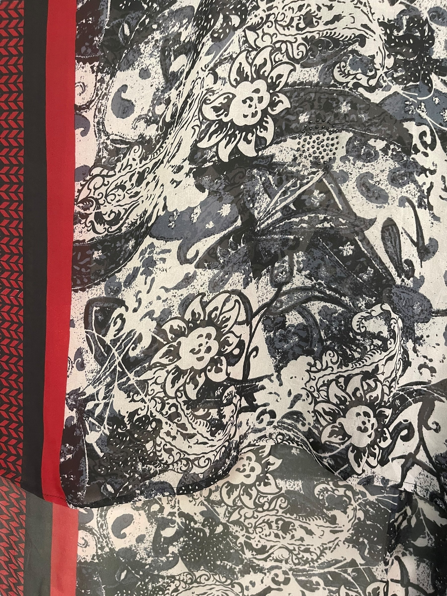 PRG7711 Sheer Wabi Sabi Pure Silk Hi Lo Top