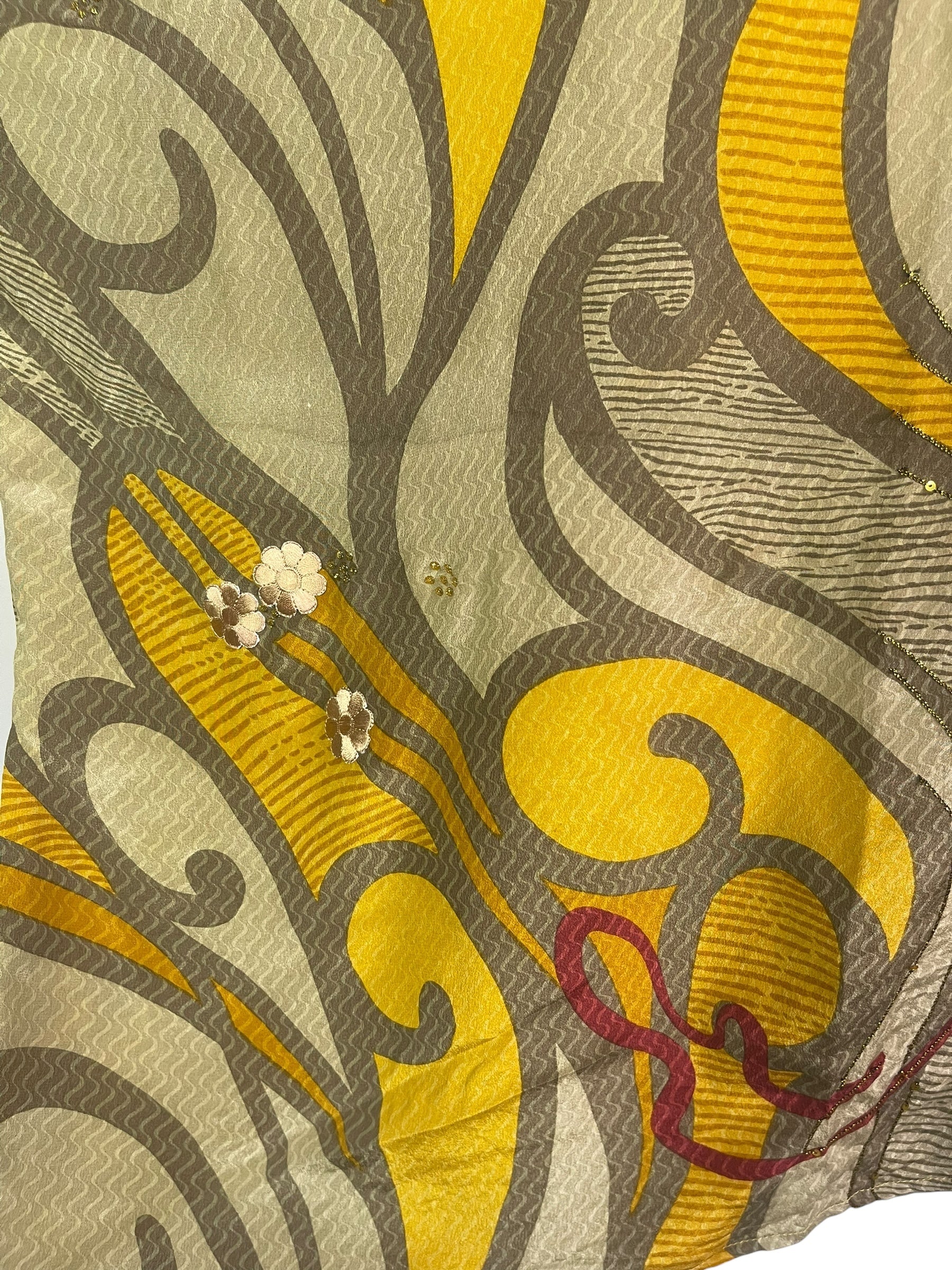 PRC8841 Avatar Pure Silk Long Tunic with Side Ties by 15 FEBRUARY 2026 – Handmade ethical Side Tie Tunic from sariKNOTsari using upcycled silk. Designed in Canada for travel and slow fashion, loved from Toronto to LA to Sydney.