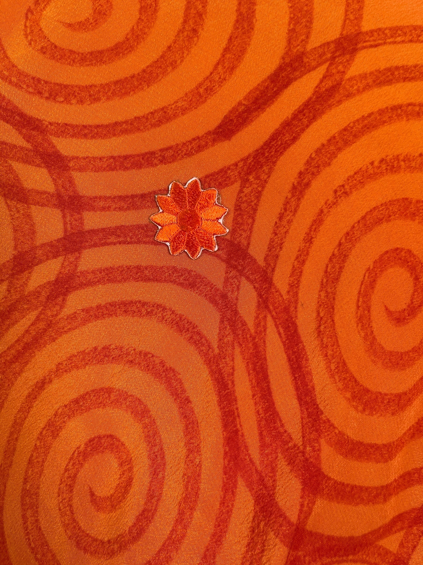 PRC8879 Avatar Long Pure Silk Kimono Sleeved Duster with Belt