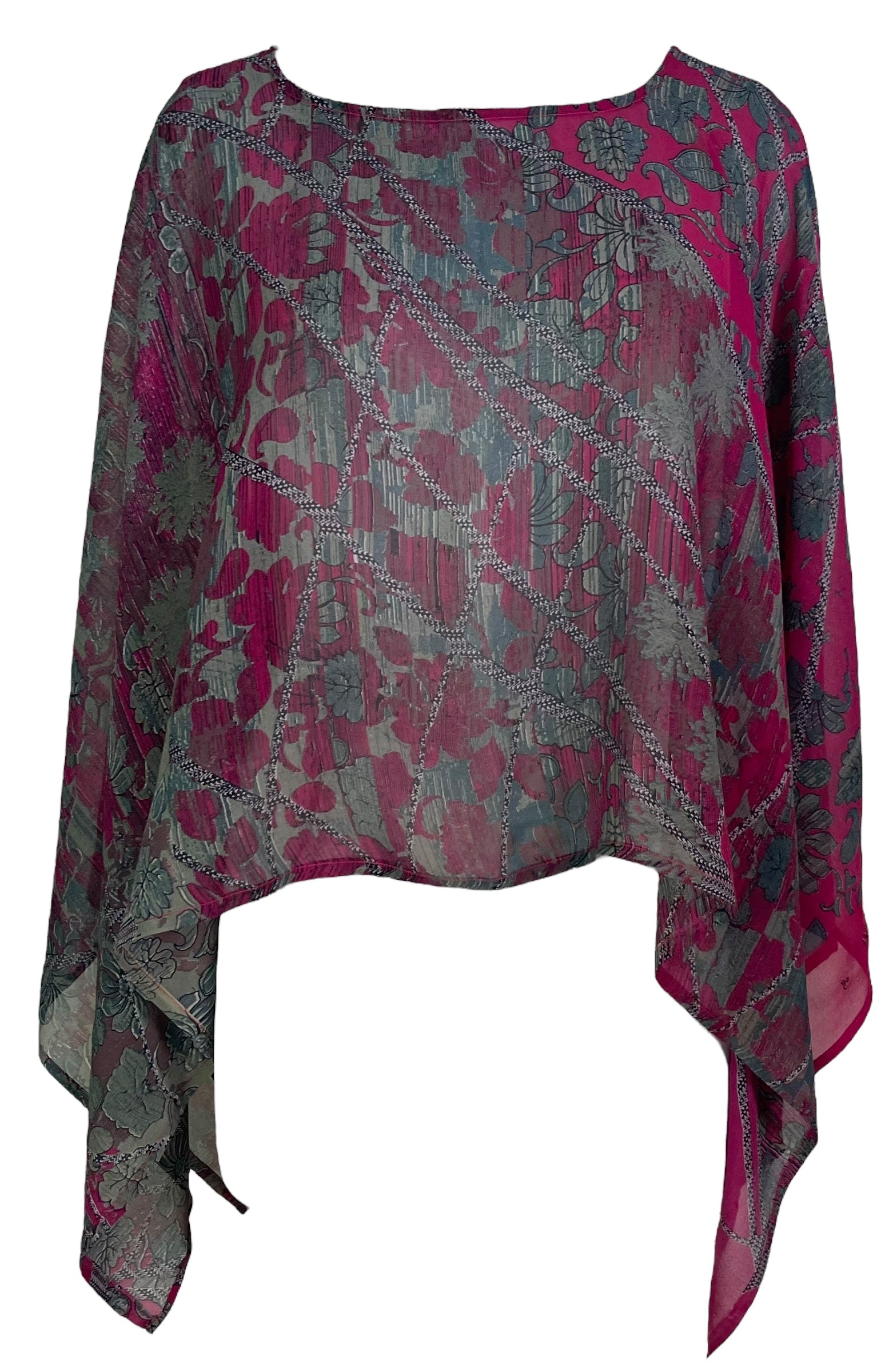 PRC6701 Avatar Pure Silk Capelet Poncho