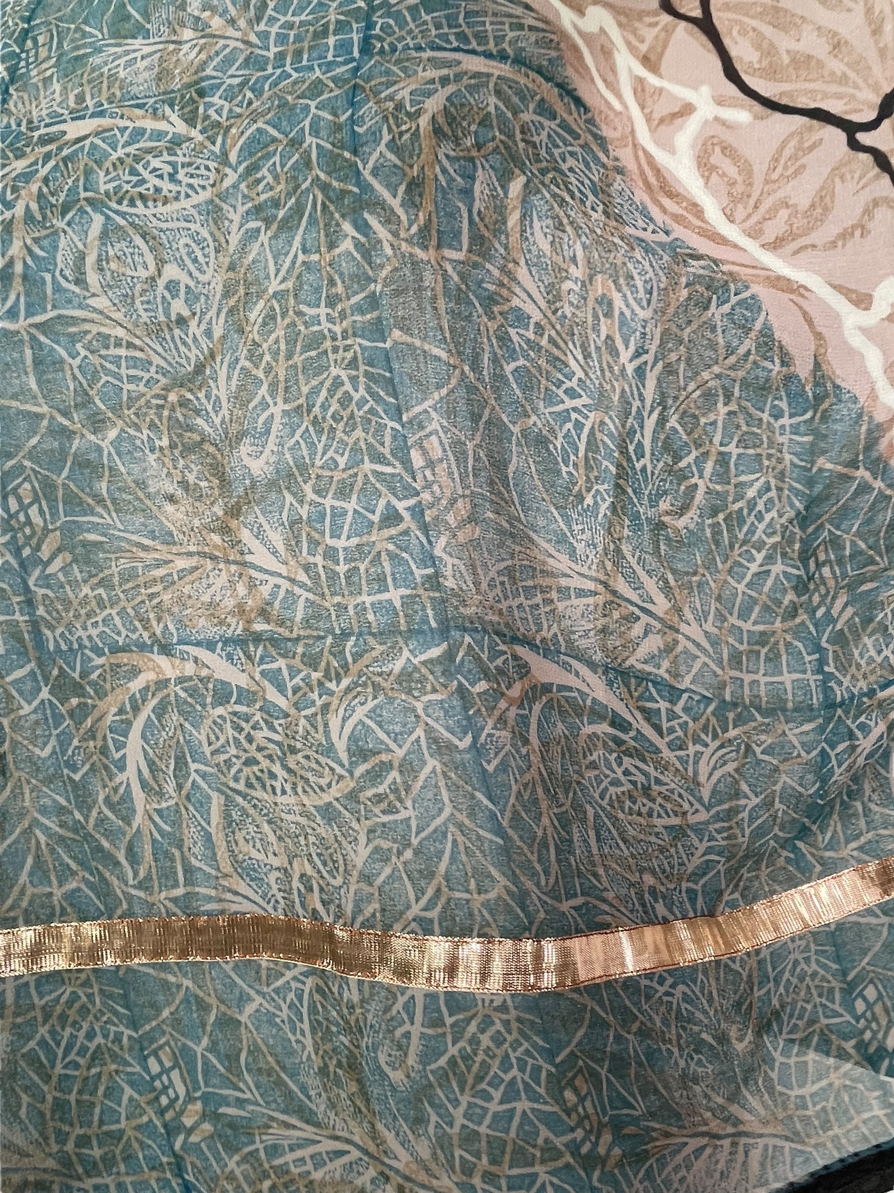 PRG5507 Sheer Avatar Pure Silk Boxy Top