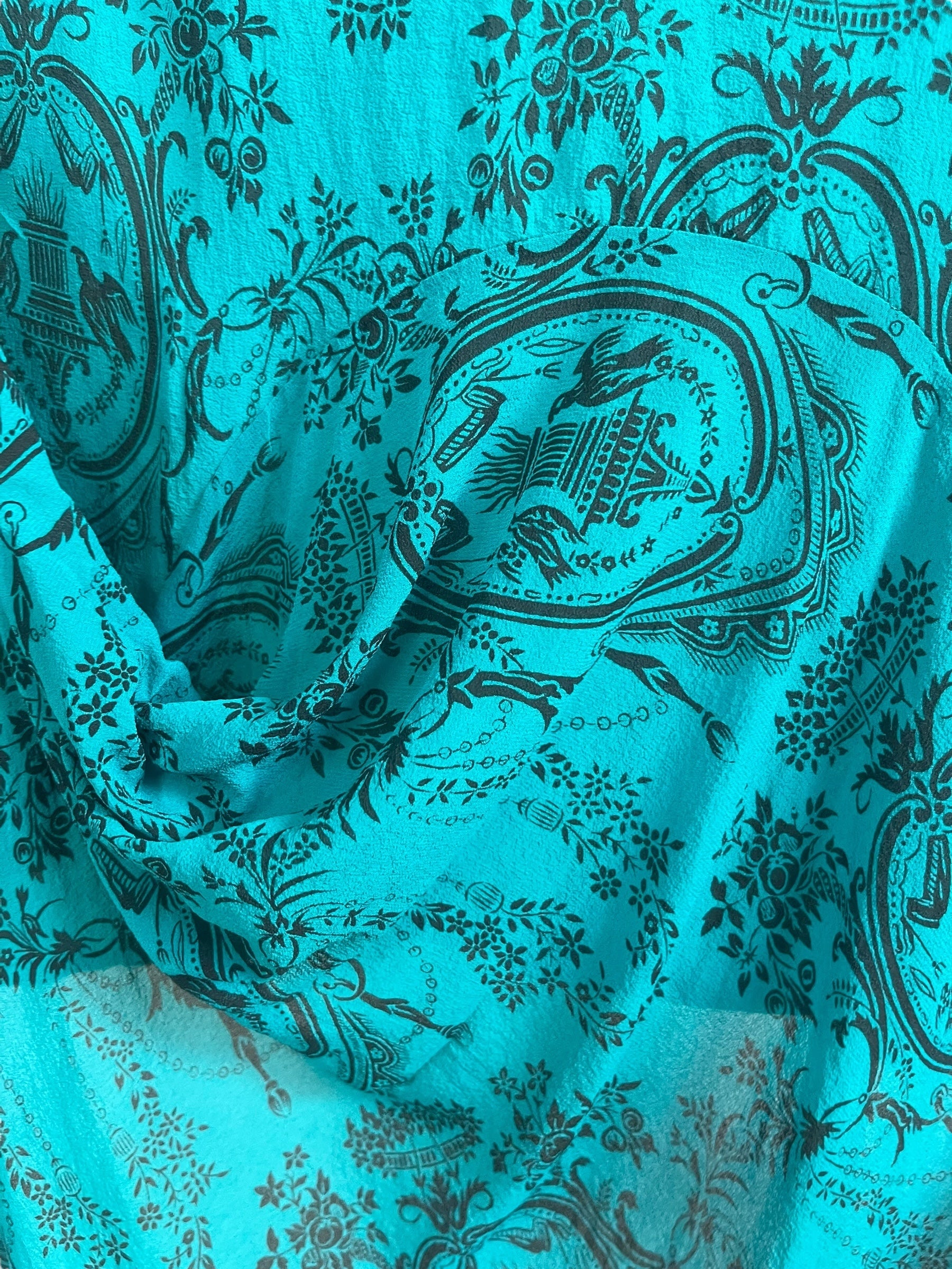 PREVIEW PRG7958 Sheer Wabi Sabi Pure Silk Self Pocket Tunic Dress by DECEMBER2025 – Handmade ethical Self Pocket Tunic from sariKNOTsari using upcycled silk. Designed in Canada for travel and slow fashion, loved from Toronto to LA to Sydney.