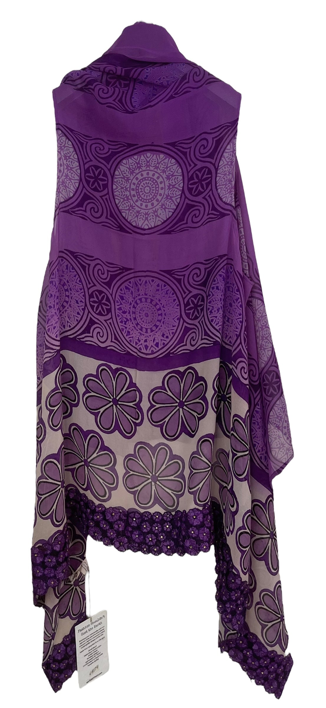 PRG8174 Sheer Wabi Sabi Pure Silk Versatile Vest