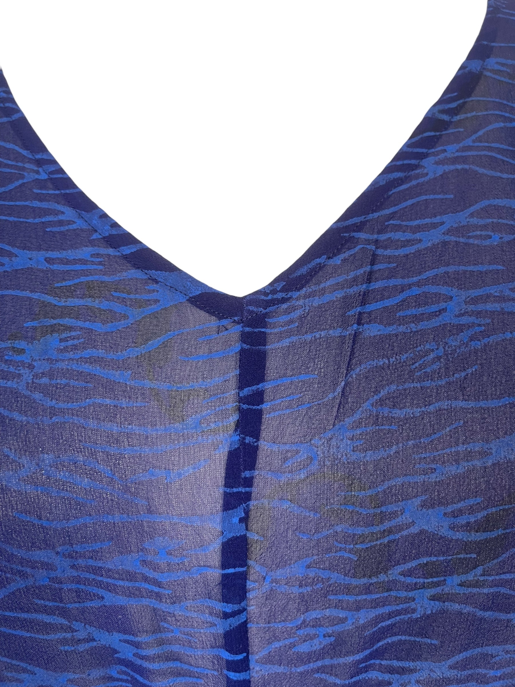 PREVIEW PRG8602 Sheer Avatar Pure Silk Waterfall Top by FEBRUARY2026 – Handmade ethical Waterfall Top from sariKNOTsari using upcycled silk. Designed in Canada for travel and slow fashion, loved from Toronto to LA to Sydney.