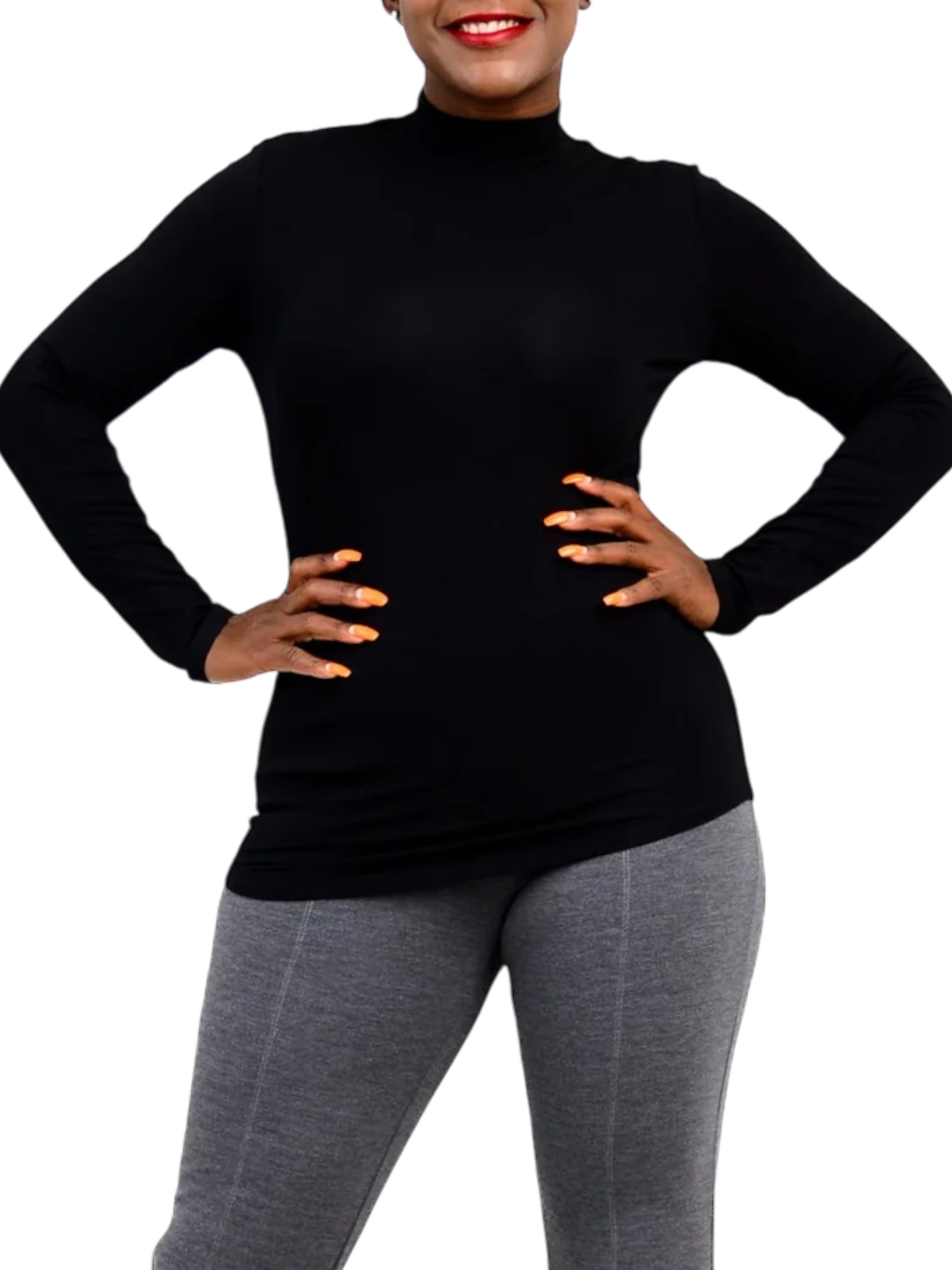 Tonya Black Bamboo Mock Neck Top by Blue Sky Clothing Co – Handmade ethical Top from sariKNOTsari using upcycled silk. Designed in Canada for travel and slow fashion, loved from Toronto to LA to Sydney.