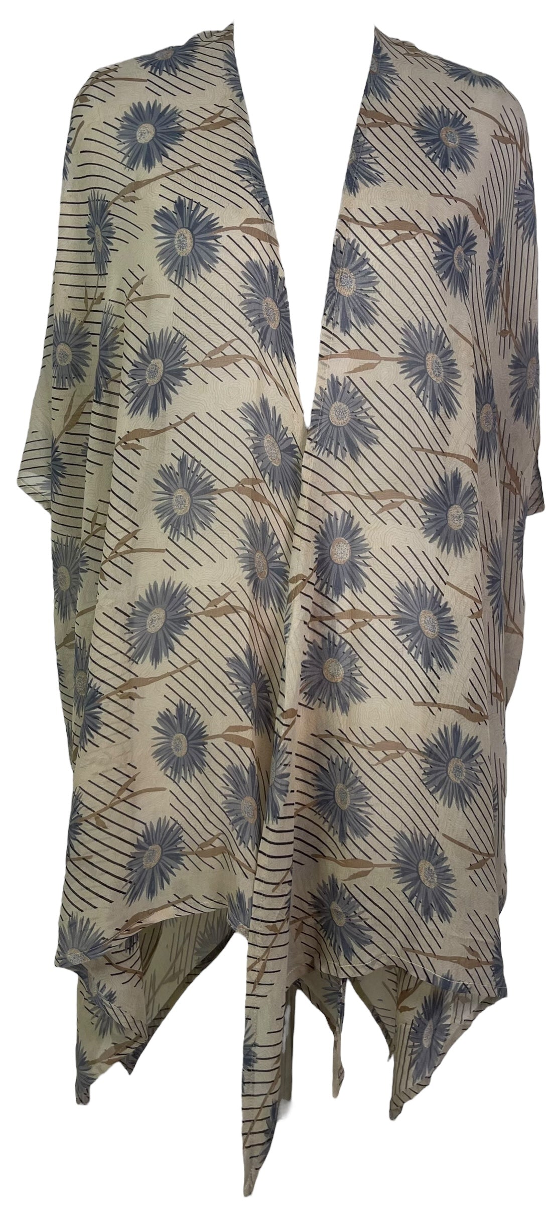 PRG7566 Sheer Avatar Pure Silk Cardigan