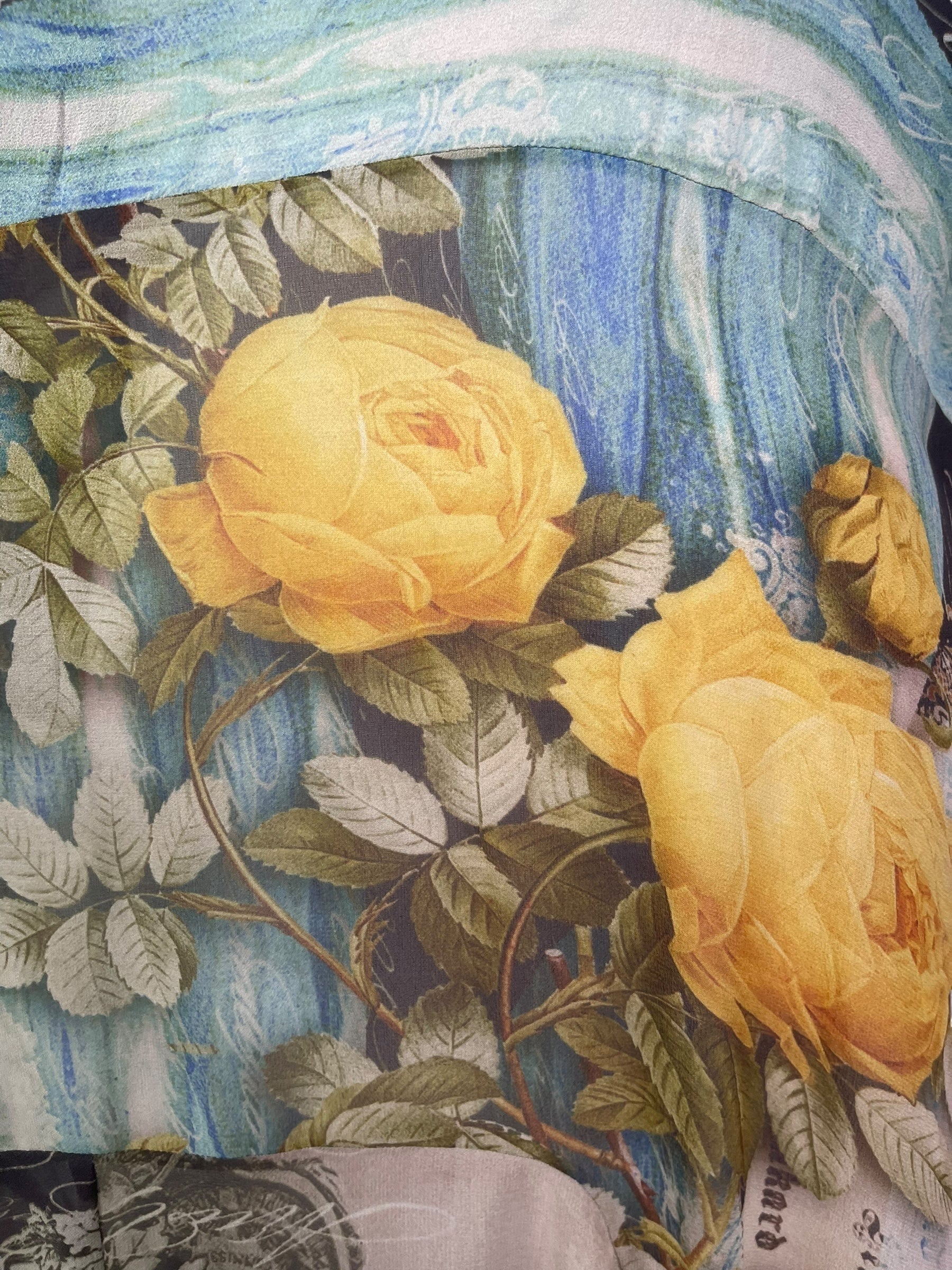 PRG7906 Sheer Avatar Pure Silk Sculptural Long Tunic Dress