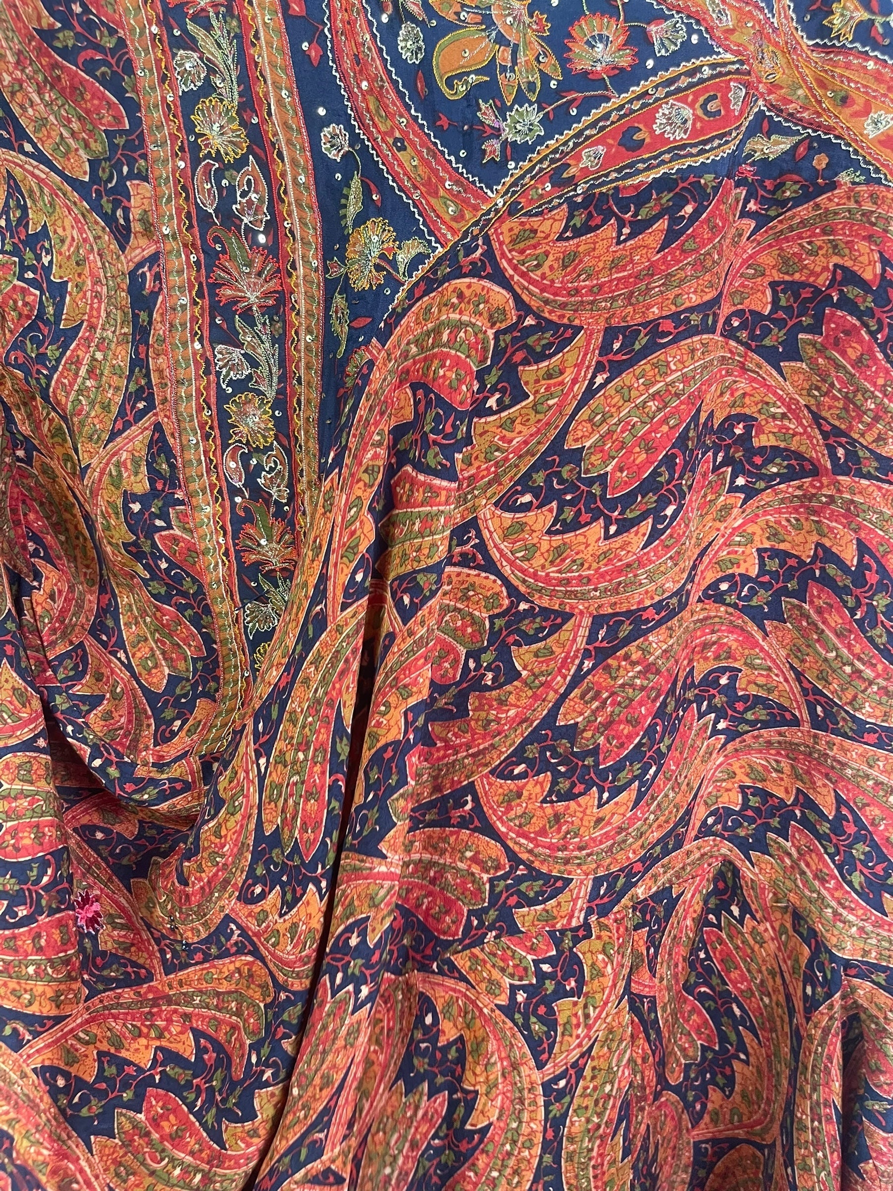 PRC7976 Avatar Pure Silk Sculptural Long Tunic Dress