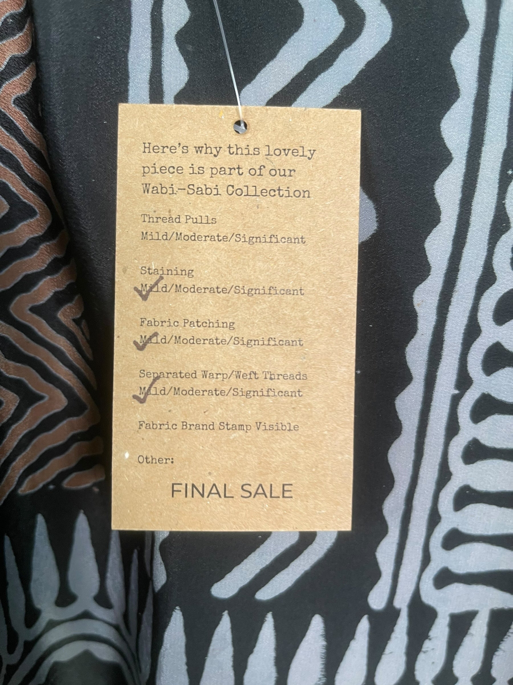 PRC8497 Wabi Sabi Pure Silk Kimono-Sleeved Top