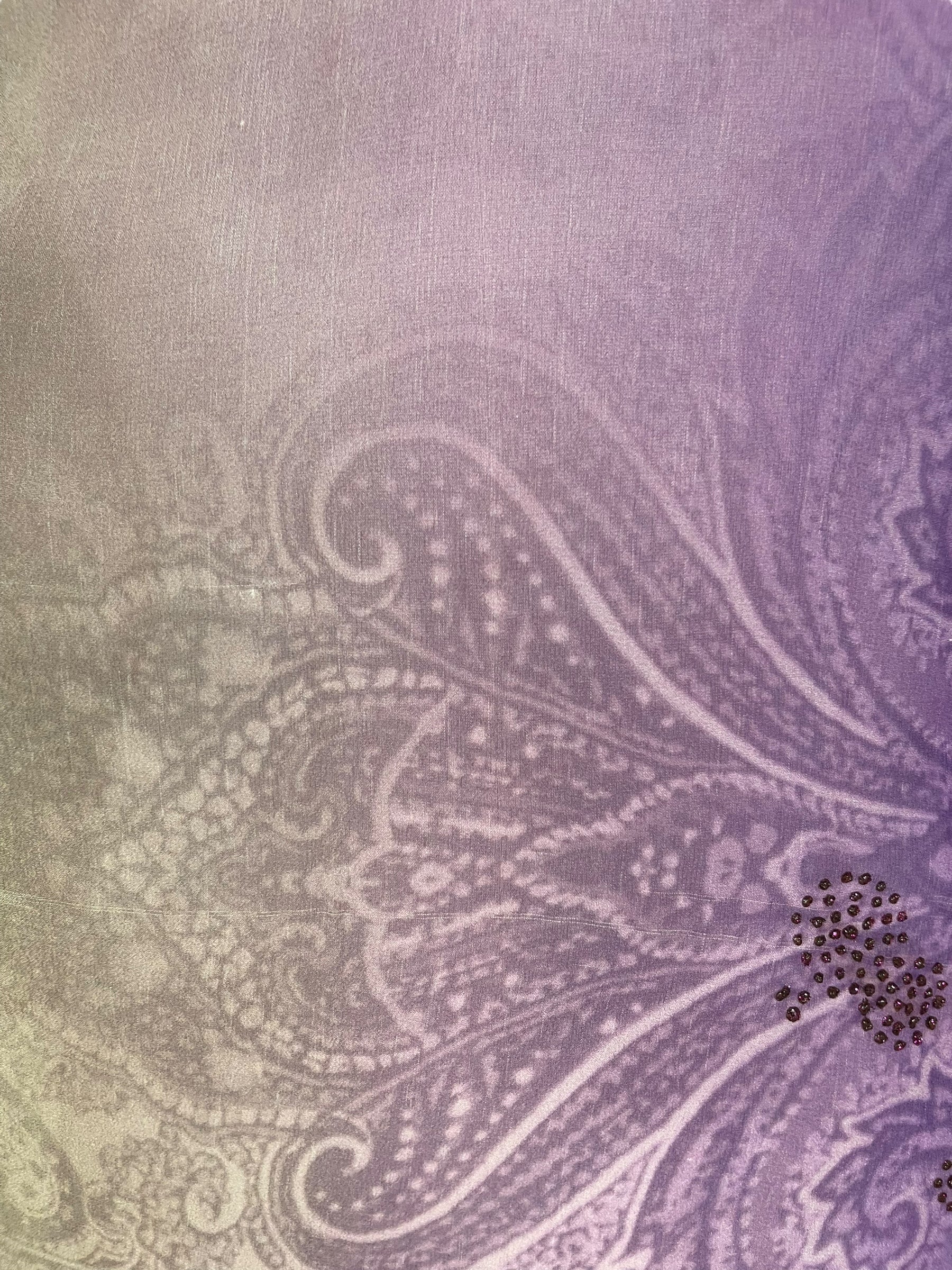 PRG6632 Sheer Avatar Pure Silk Side Slit Top