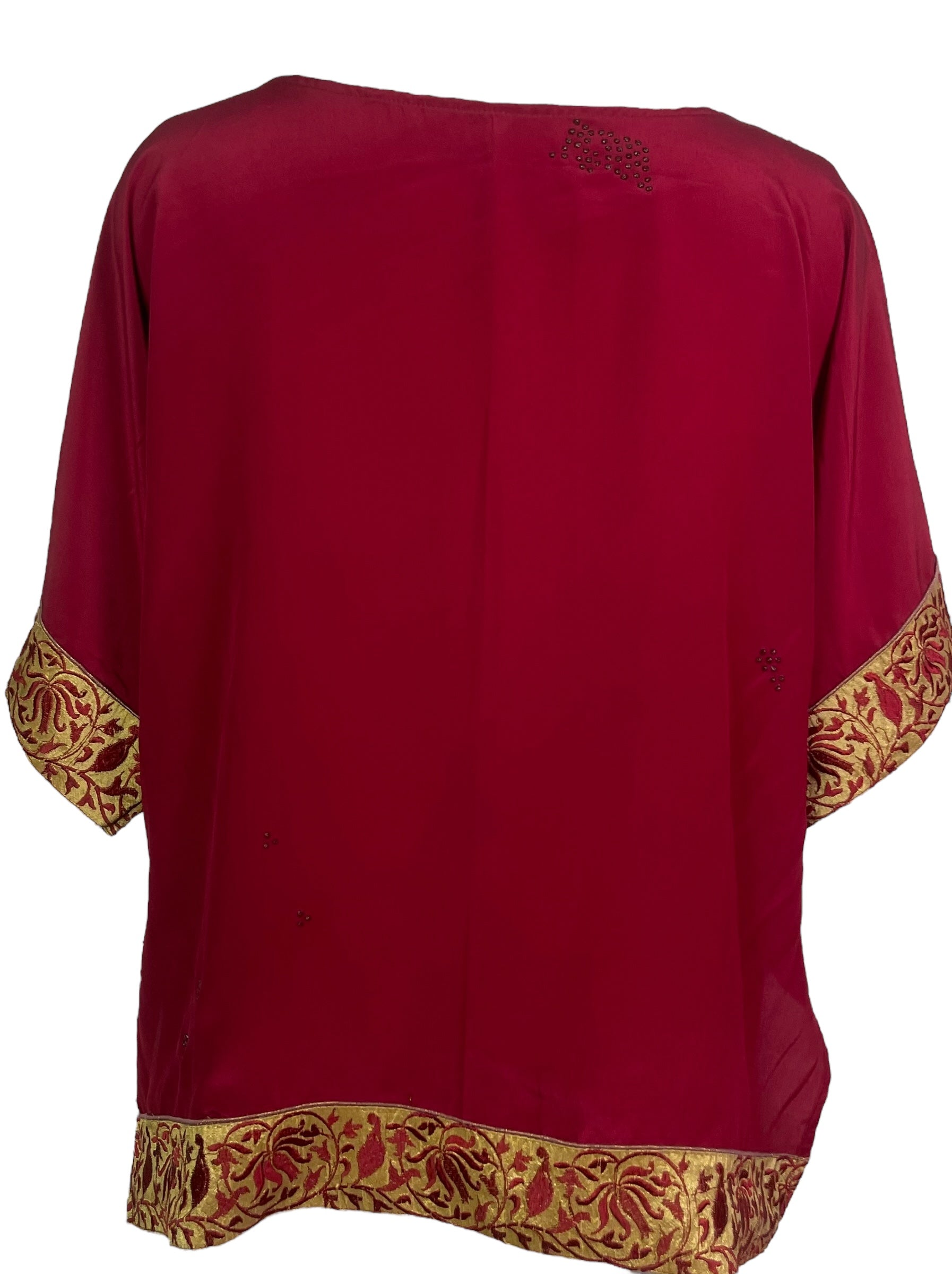 PRC6391 Avatar Pure Silk Side Slit Top