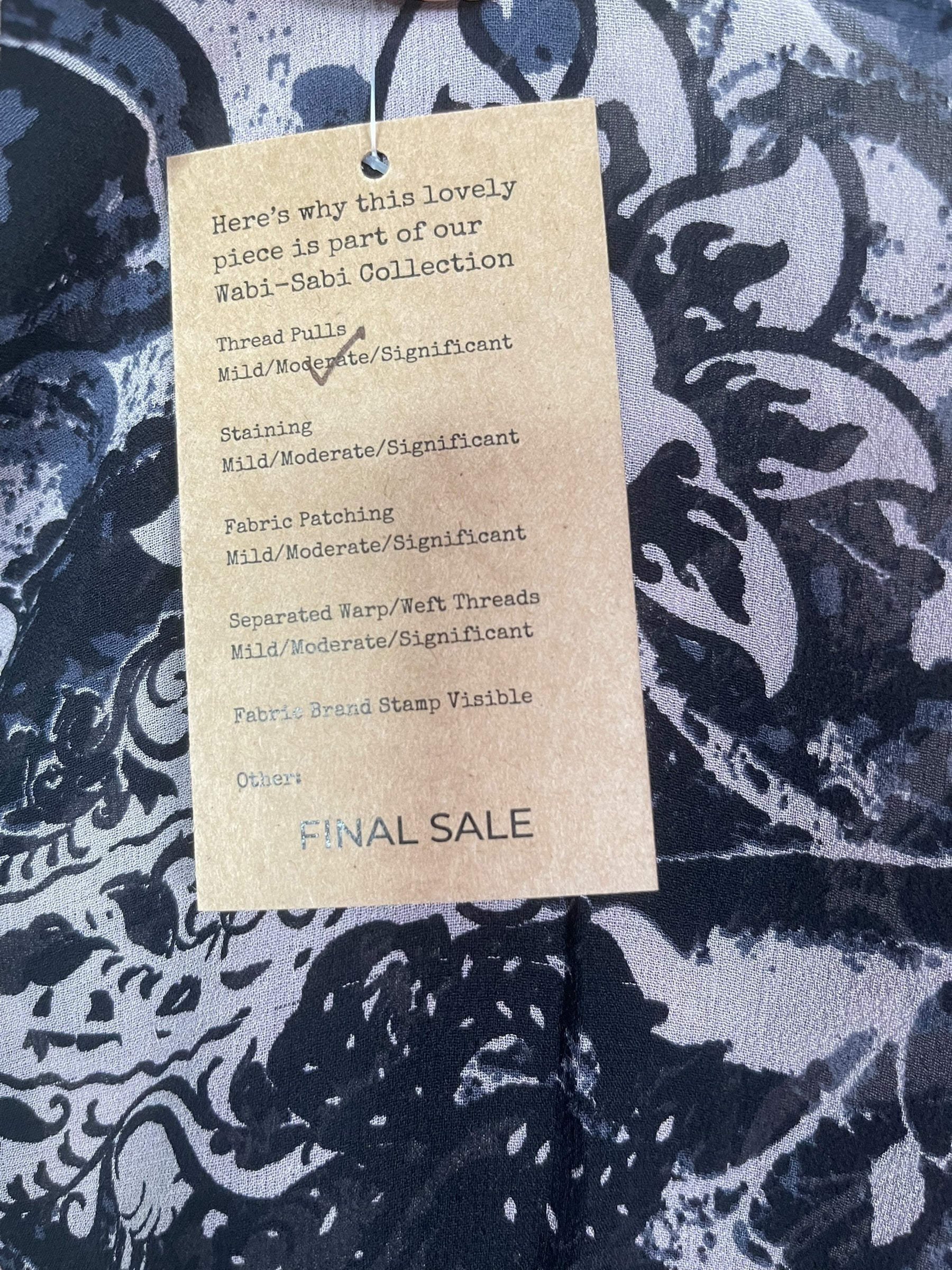 PRG7711 Sheer Wabi Sabi Pure Silk Hi Lo Top