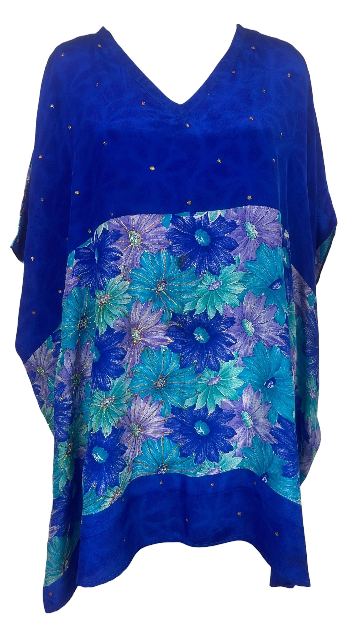 PREVIEW PRC8447 Wabi Sabi Pure Silk Short Kaftan Tunic With Slits