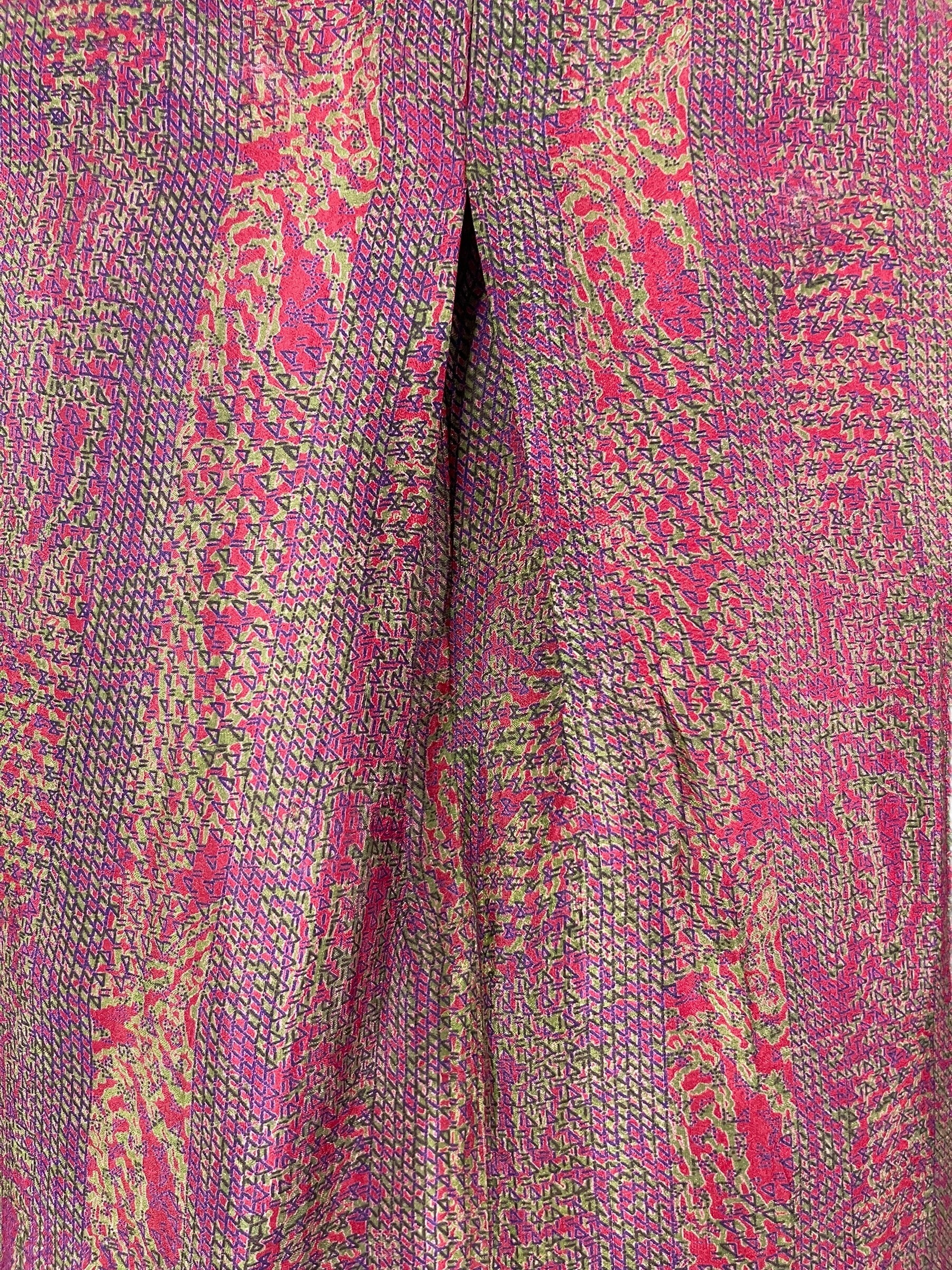 PRC6827 Avatar Pure Silk Self Pocket Tunic Dress