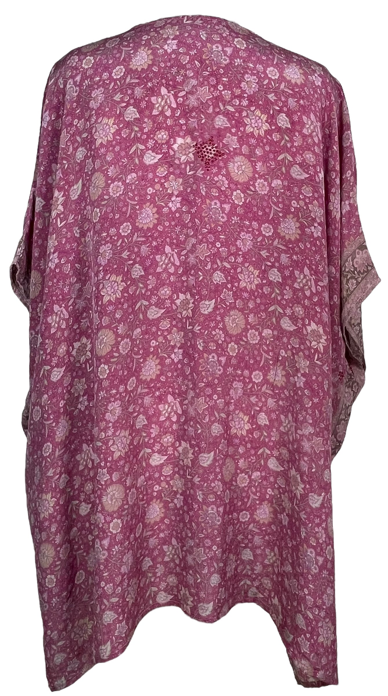 PRC7696 Avatar Pure Silk Short Kaftan Tunic with Slits