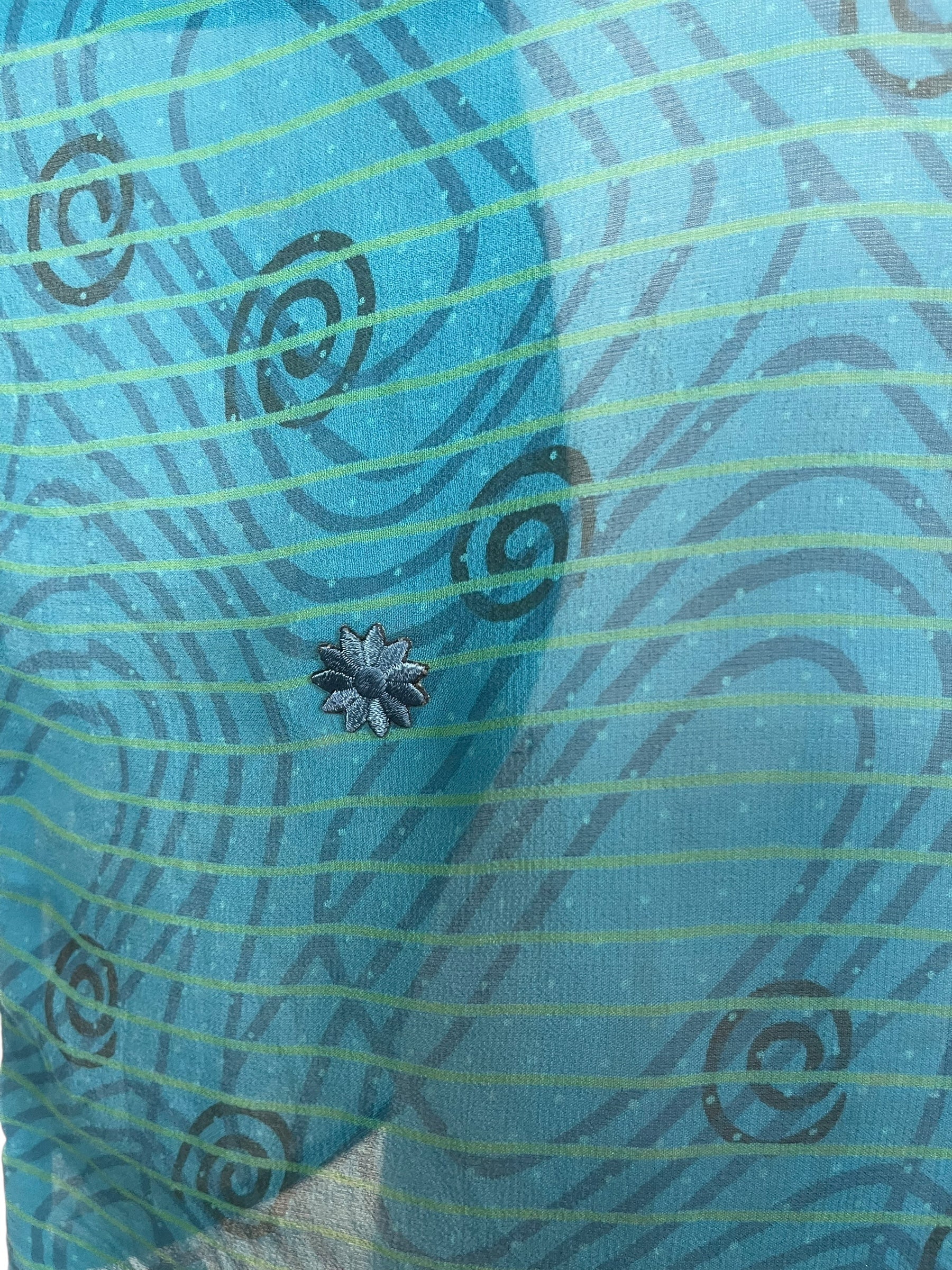 PRG7267 Sheer Avatar Pure Silk Boxy Top