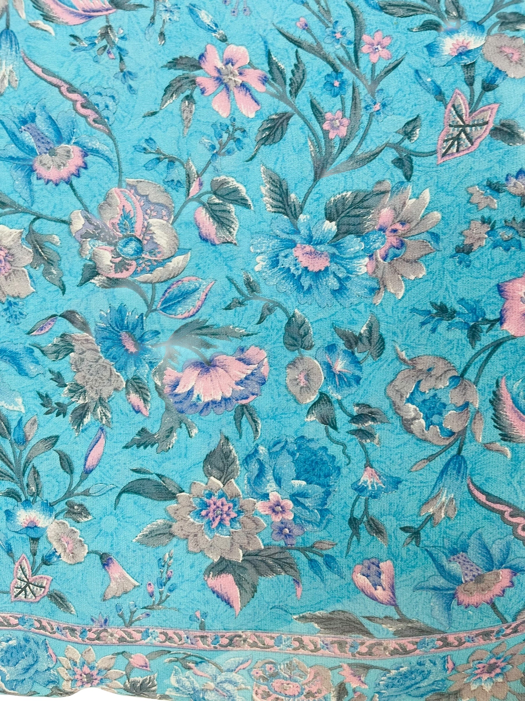 PRG7689 Sheer Wabi Sabi Pure Silk Kimono-Sleeved Top