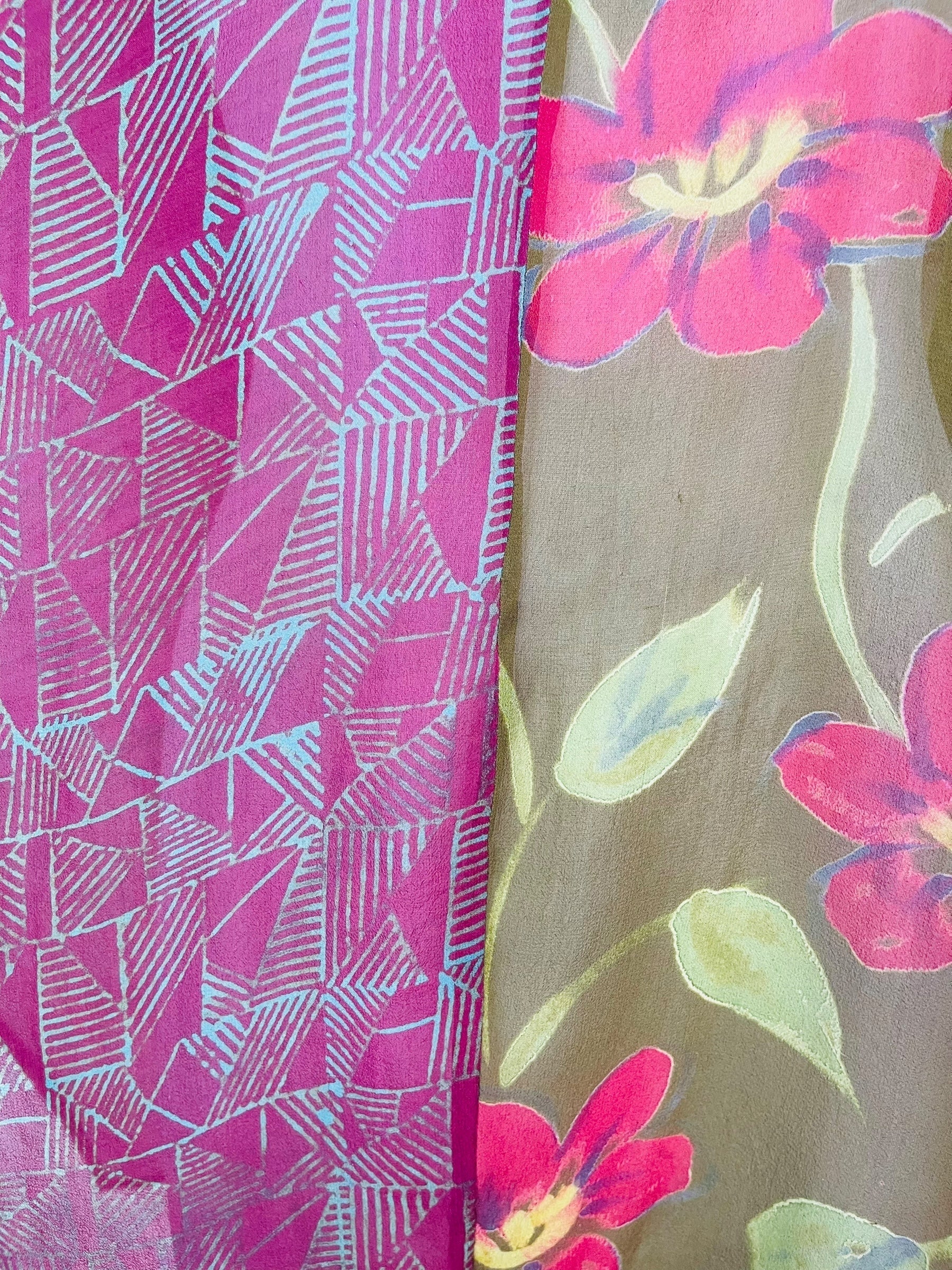 PRG7557 Sheer Avatar Pure Silk Waterfall Top