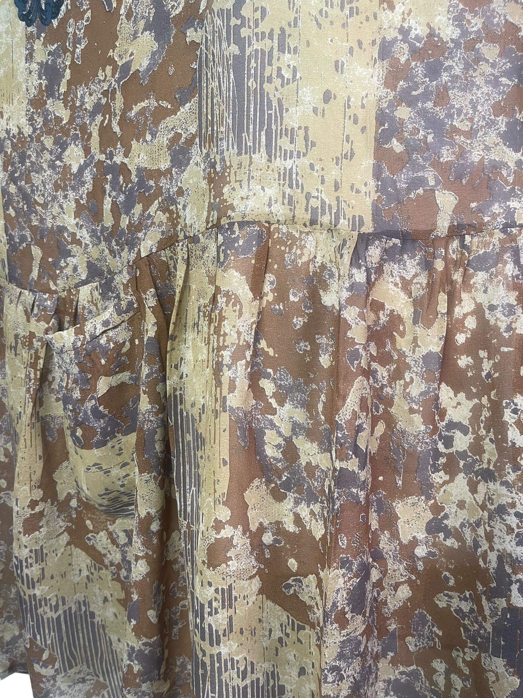 PRG8167 Sheer Avatar Pure Silk Boxy Babydoll Dress