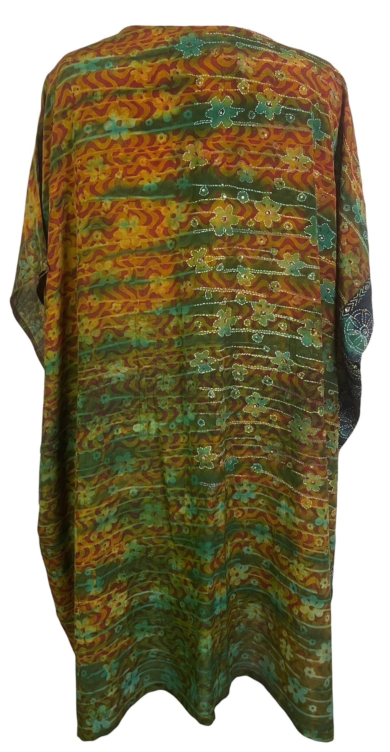 PRC8733 Avatar Pure Silk Midi Length Kaftan