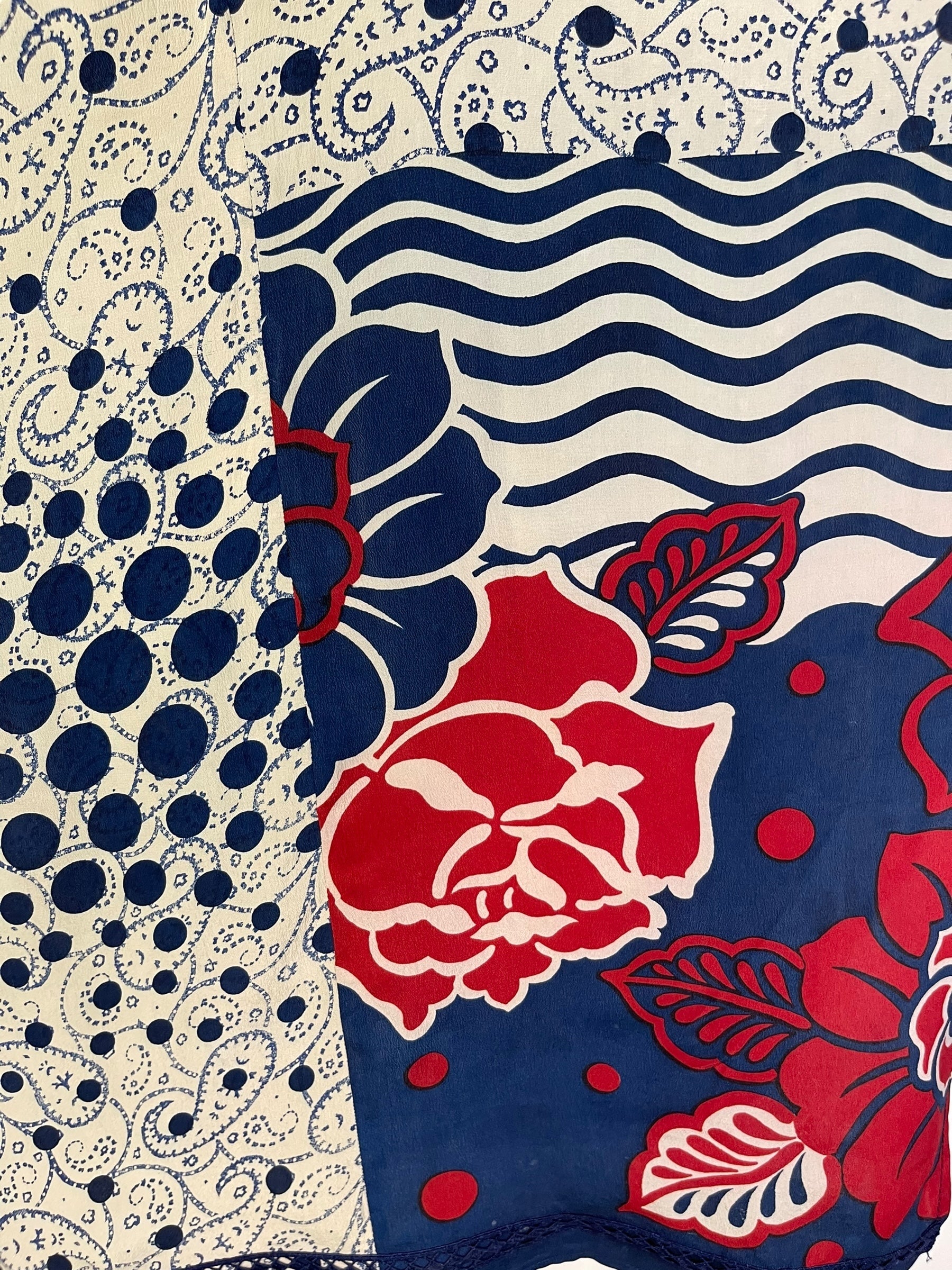 PRC6982 Avatar Pure Silk Waterfall Top