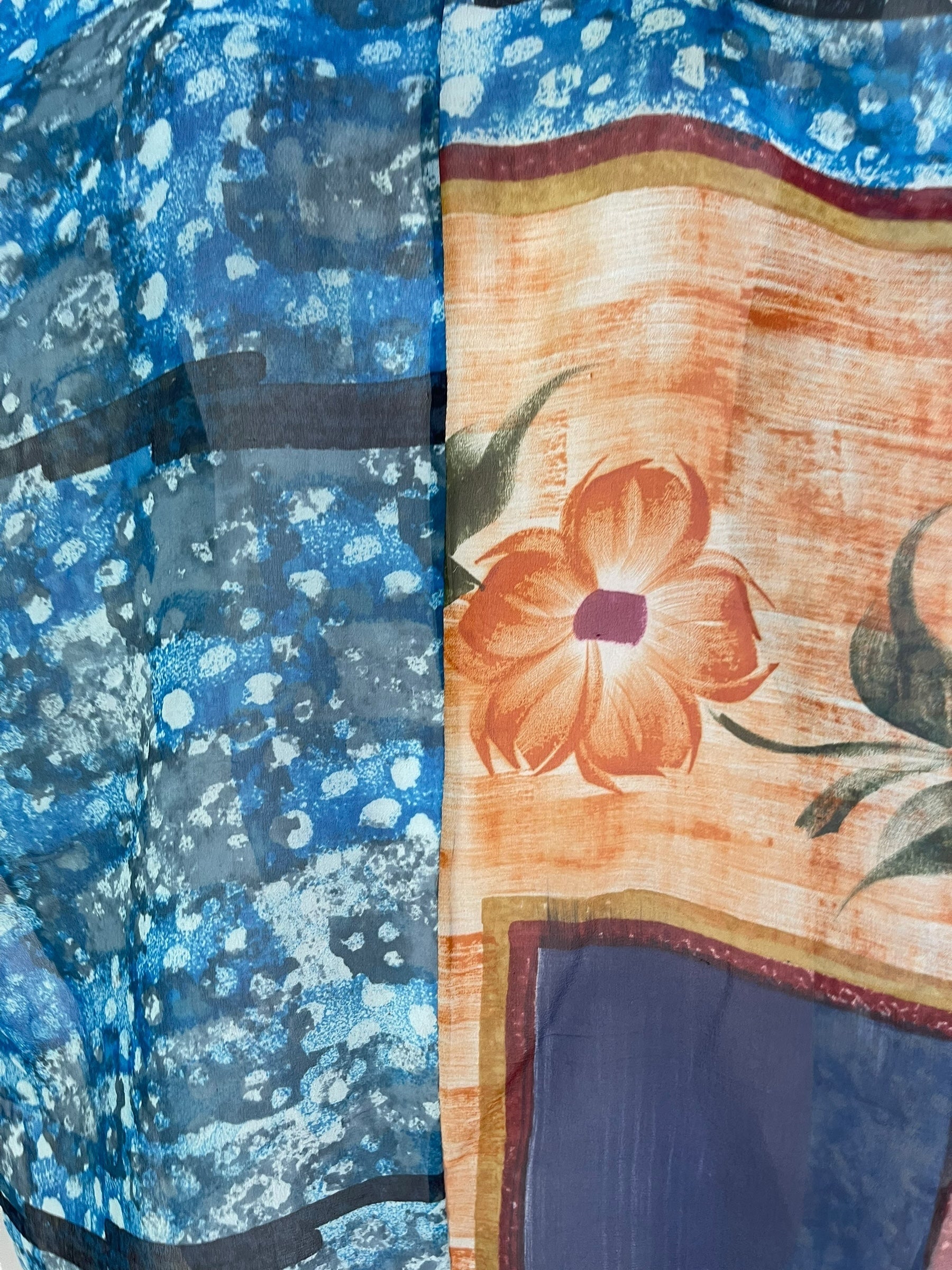 PRG7050 Sheer Wabi Sabi Pure Silk Waterfall Top