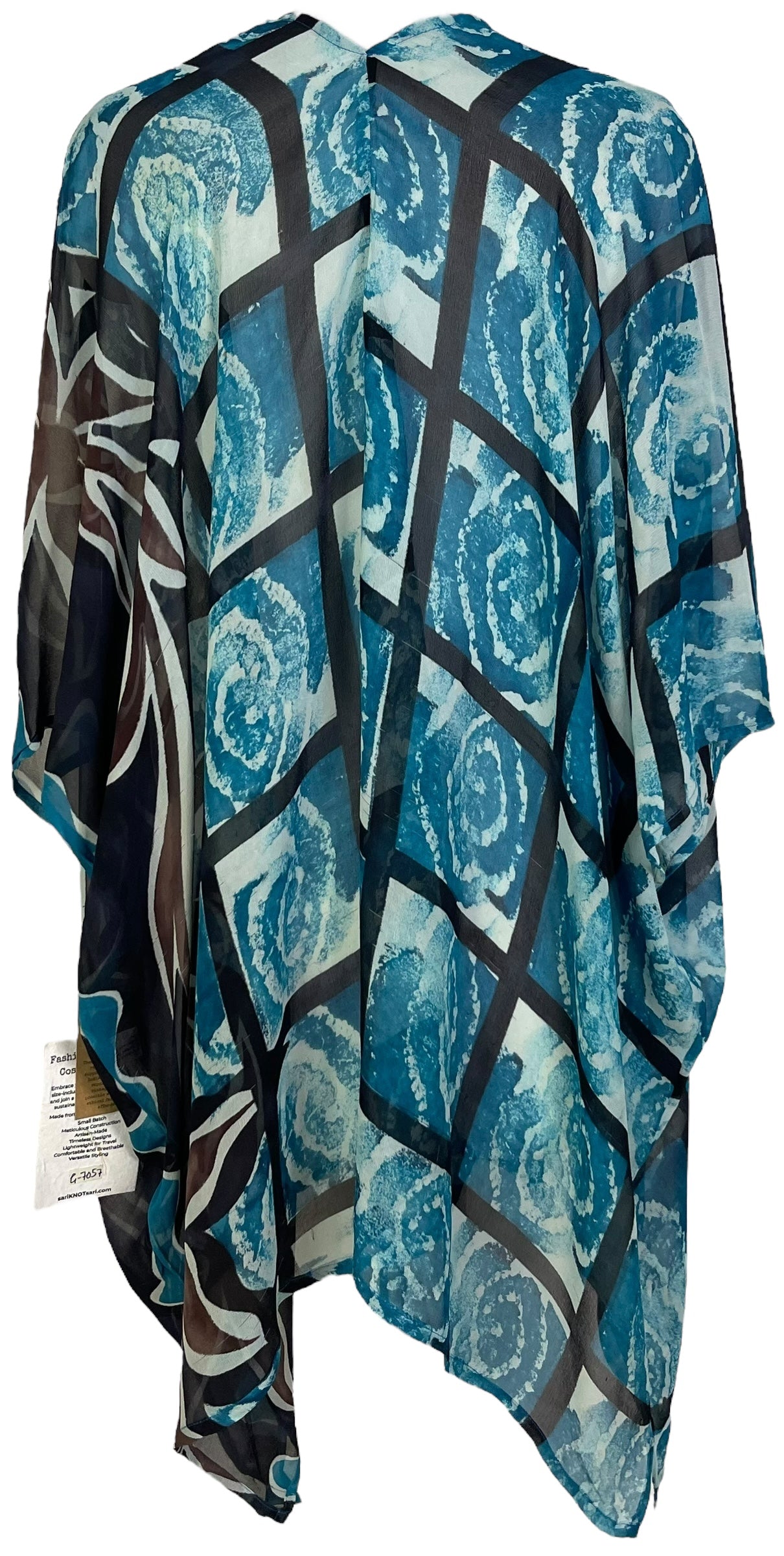 PRG7057 Sheer Wabi Sabi Pure Silk Cardigan