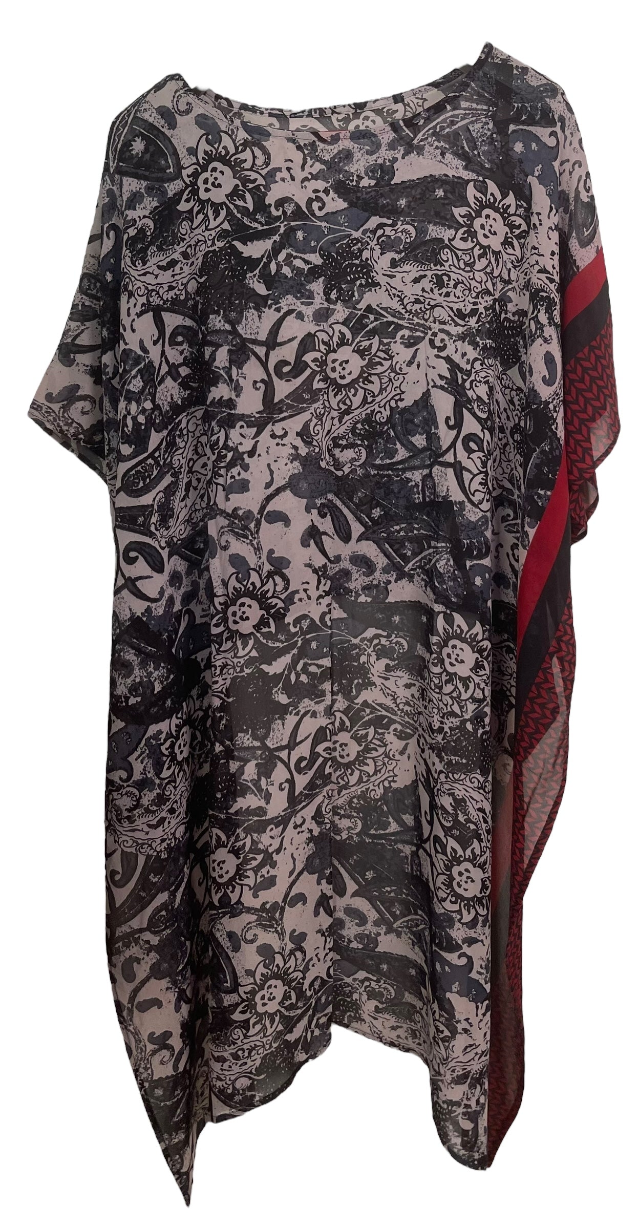 PRG7711 Sheer Wabi Sabi Pure Silk Hi Lo Top