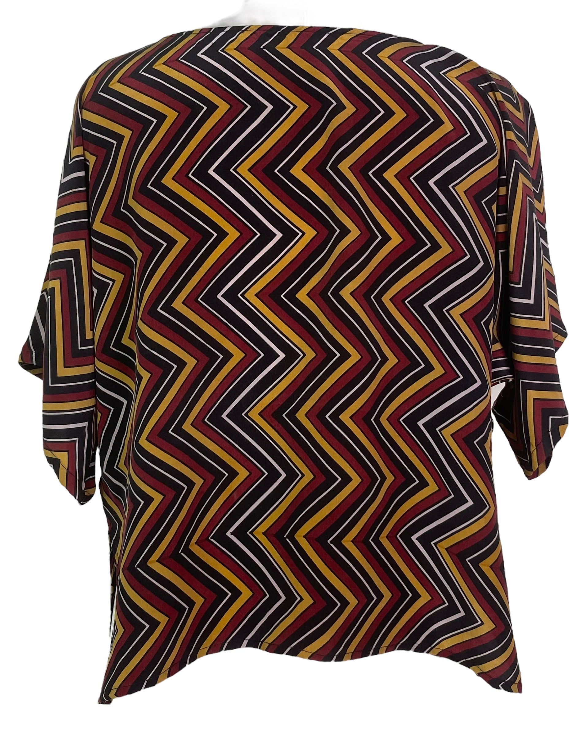 PRC7564 Avatar Pure Silk Side Slit Top