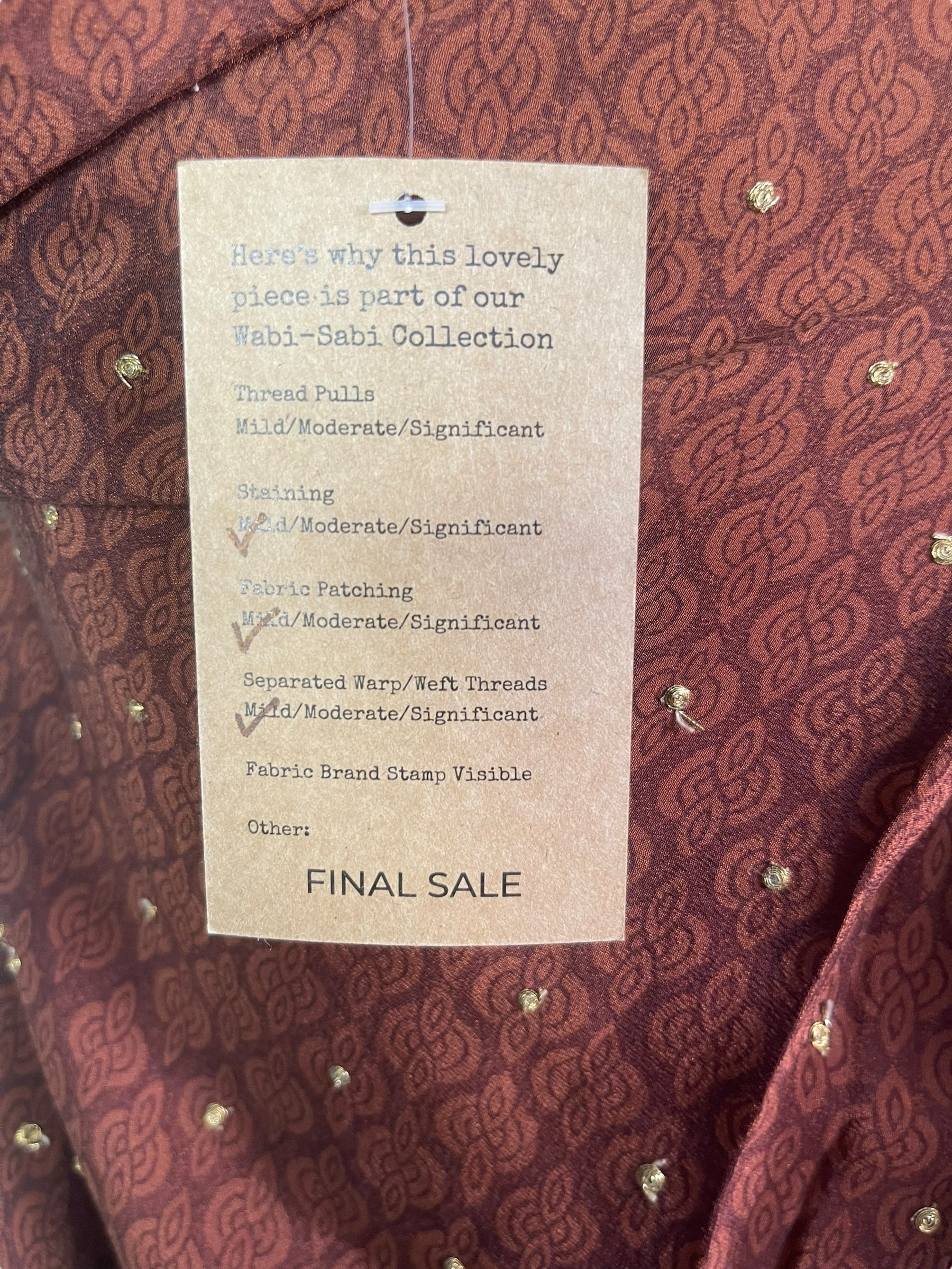 PRC7951 Wabi Sabi Pure Silk Self Pocket Tunic Dress