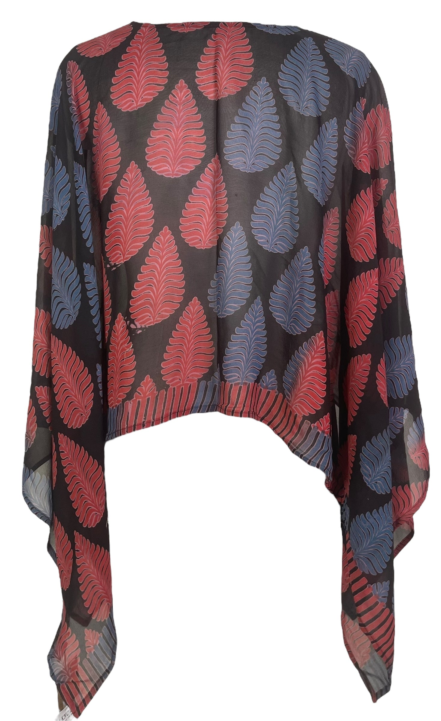 PREVIEW PRG7962 Sheer Pure Silk Wabi Sabi Capelet Poncho by DECEMBER2025 – Handmade ethical Poncho from sariKNOTsari using upcycled silk. Designed in Canada for travel and slow fashion, loved from Toronto to LA to Sydney.