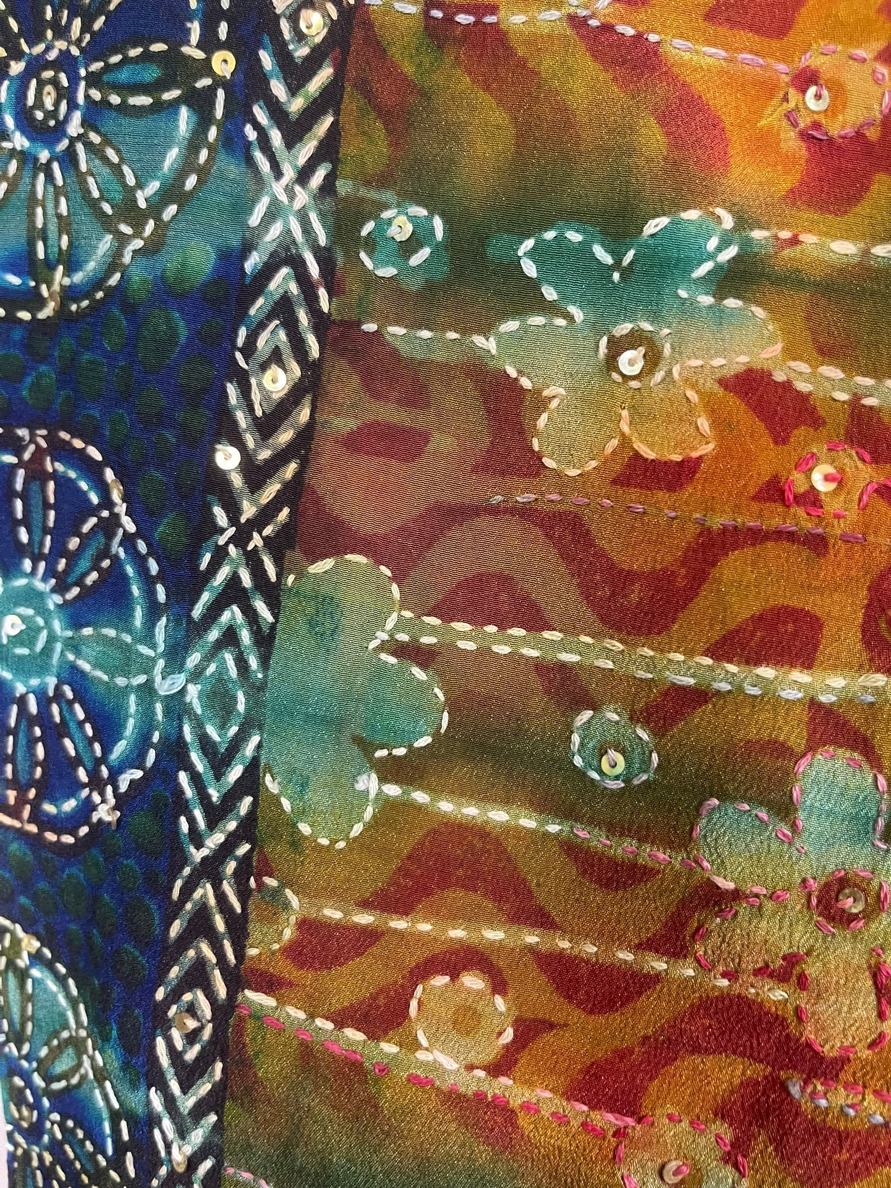 PRC8733 Avatar Pure Silk Midi Length Kaftan