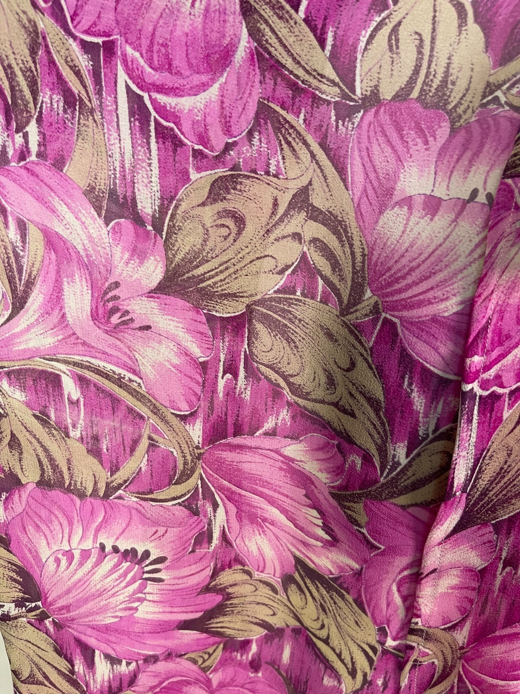 PRG6803 Sheer Avatar Long Pure Silk Kimono Sleeved Duster with Belt